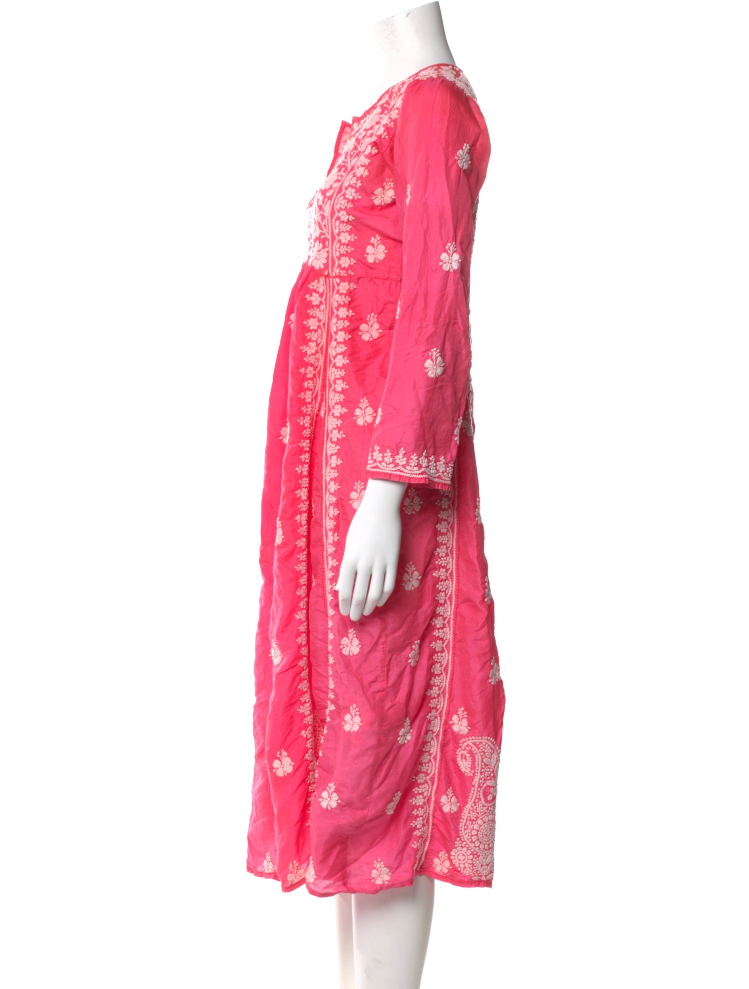 Muzungu Sisters Silk Midi Length Dress