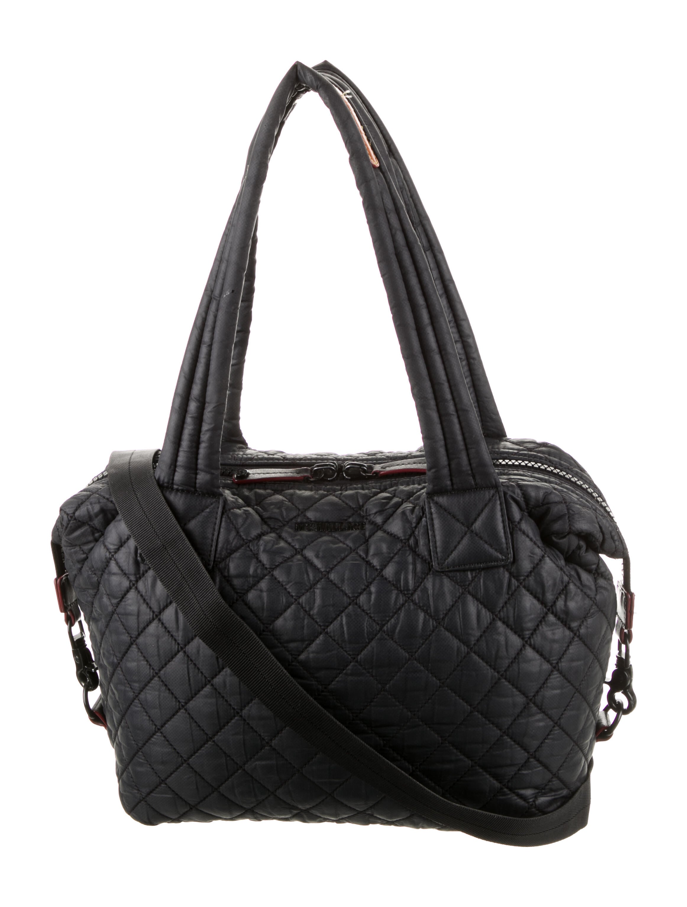 MZ Wallace Quilted Nylon Shoulder Bag Black Shoulder Bags, Handbags WMZWA33421 The RealReal