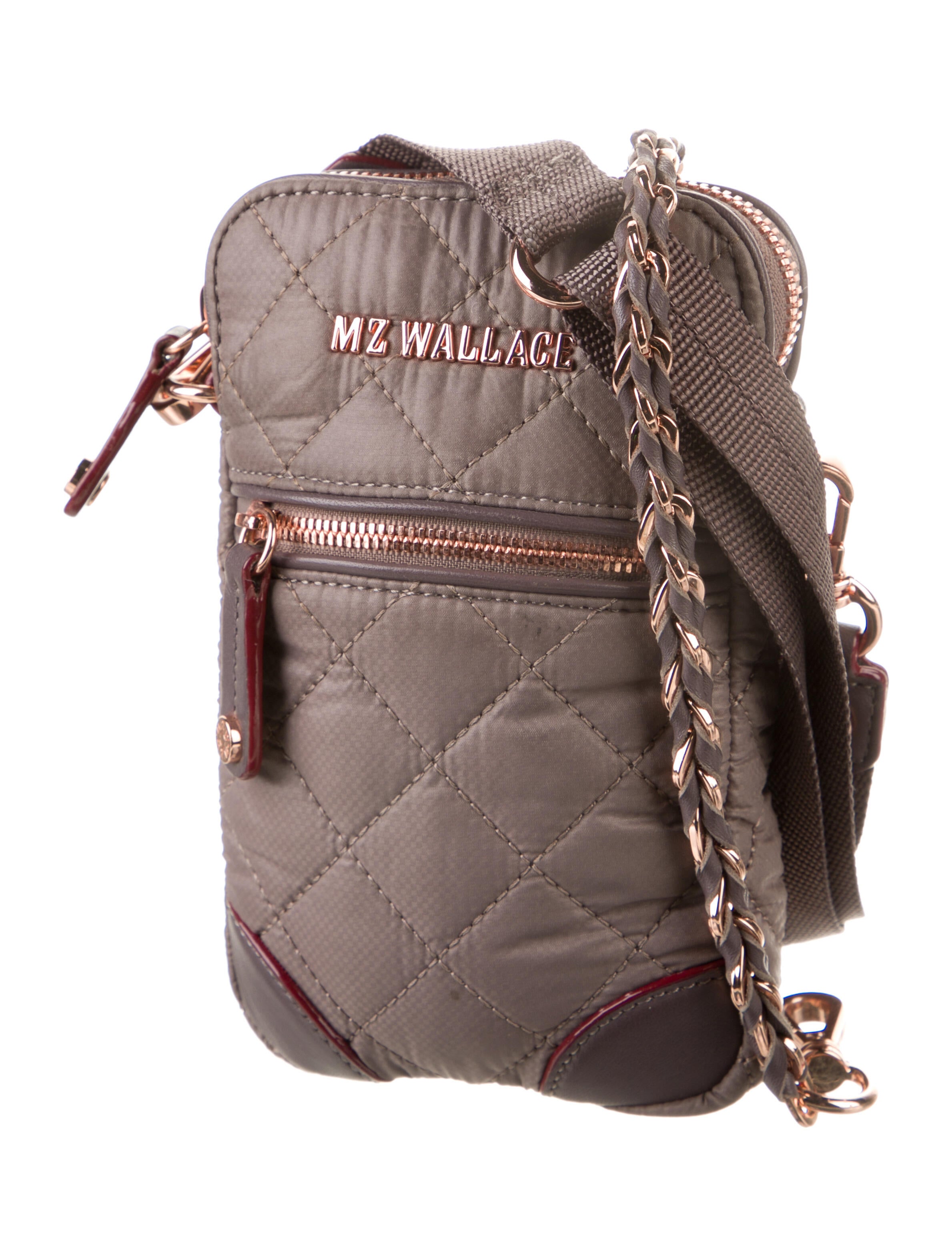 MZ Wallace Leather Trimmed Nylon Crossbody Bag Purple Crossbody Bags, Handbags WMZWA33655