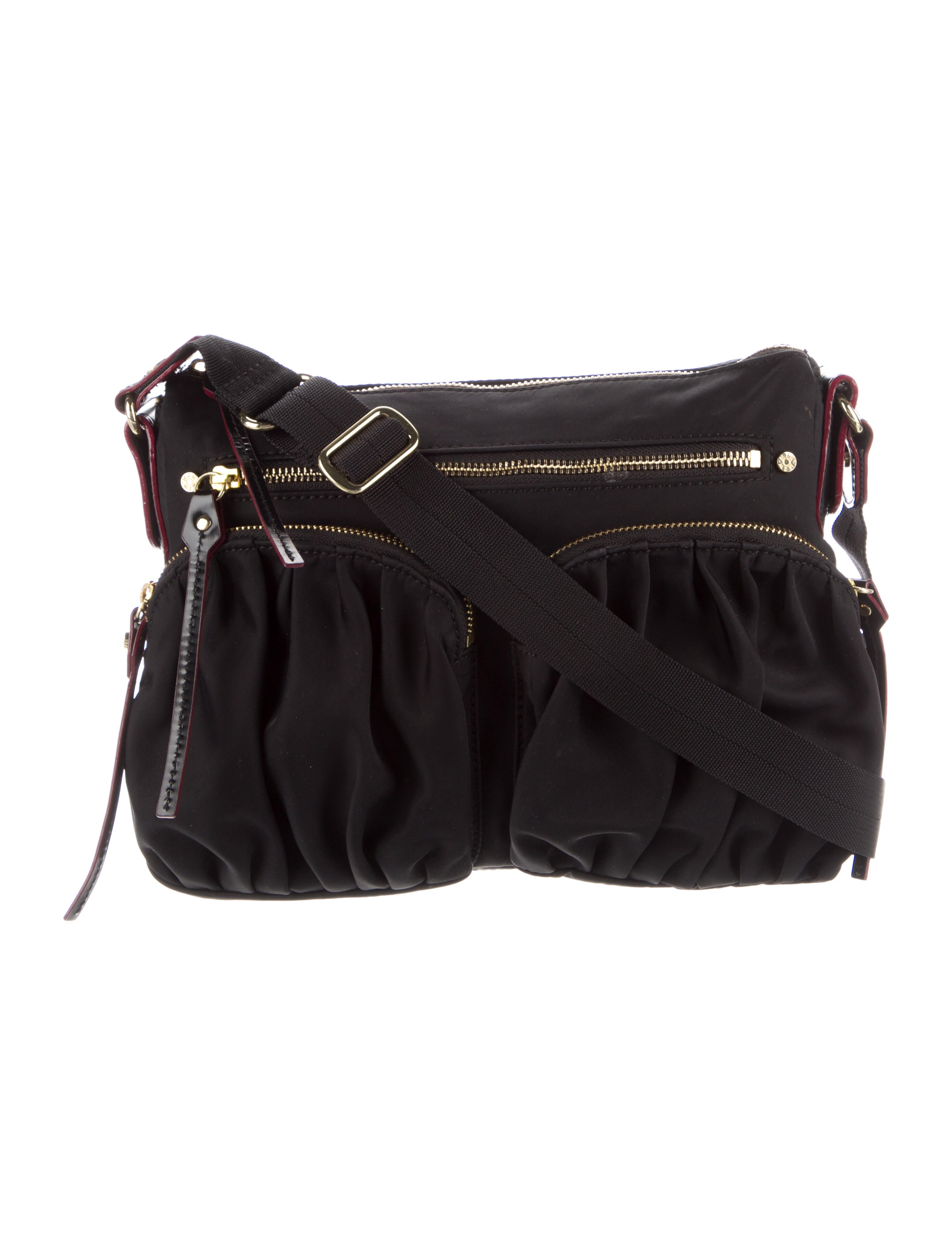 MZ Wallace LeatherTrimmed Nylon Crossbody Bag Black Crossbody Bags