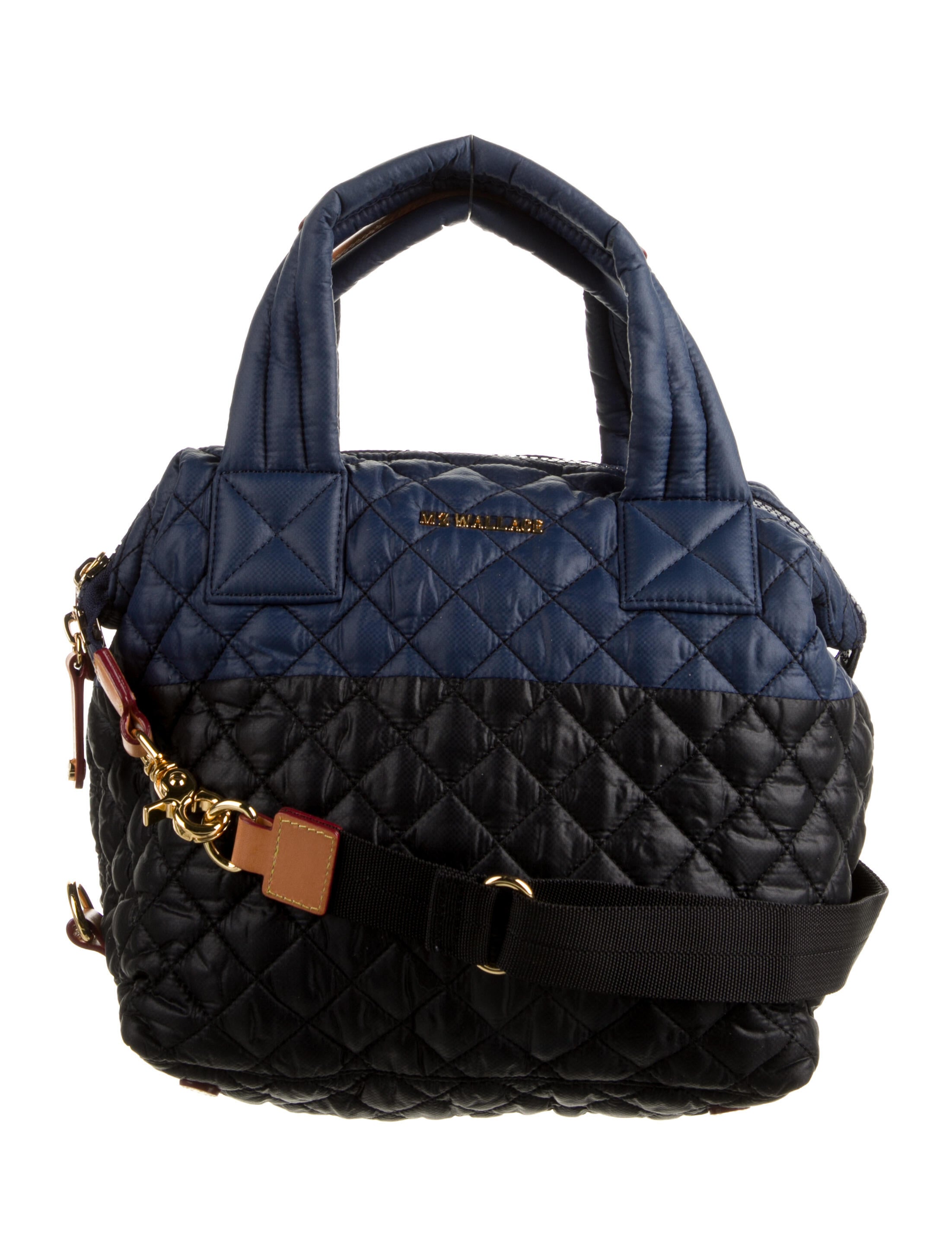 MZ Wallace Quilted Nylon Shoulder Bag Blue Shoulder Bags, Handbags WMZWA34392 The RealReal