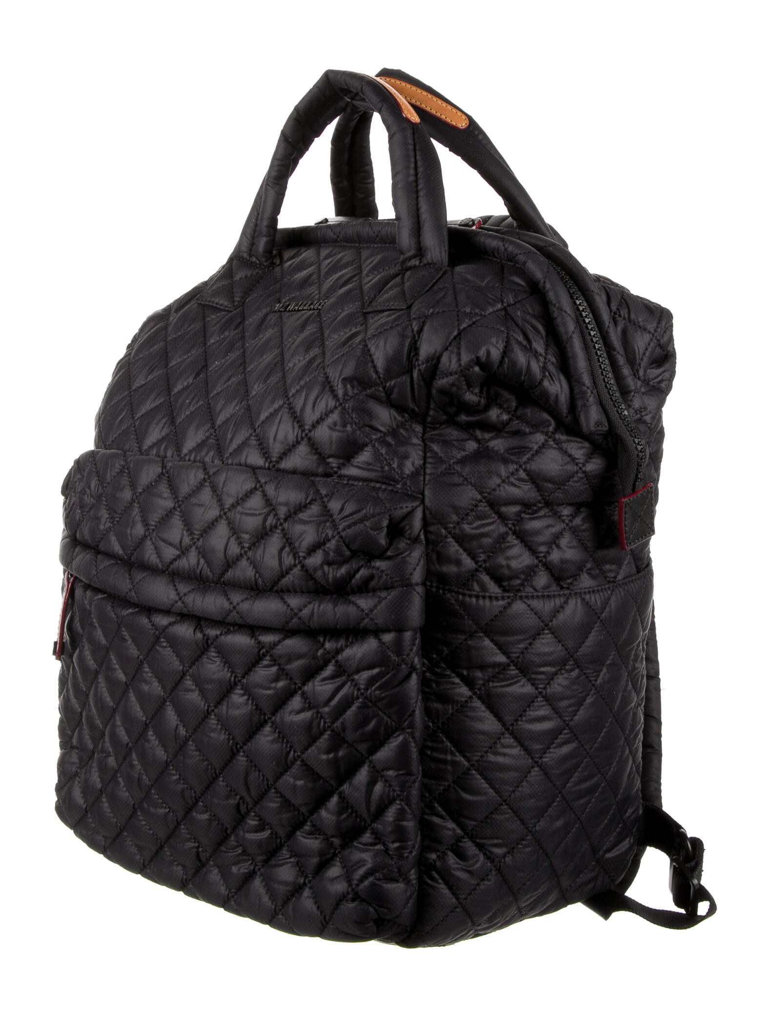 MZ Wallace Quilted Nylon Backpack Black Backpacks, Handbags