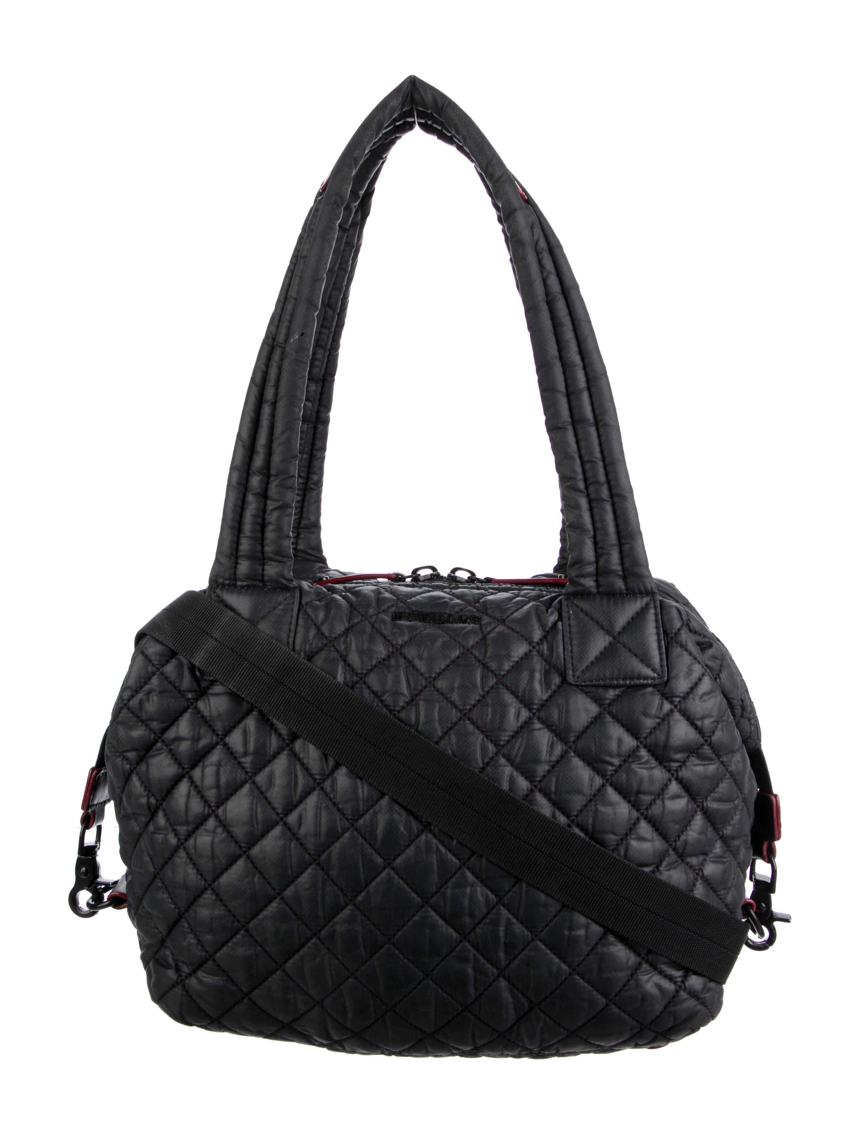 Frankies Bikinis Quilted Nylon Shoulder Bag w/ Tags Pink Shoulder Bags, Handbags WFRNK21152