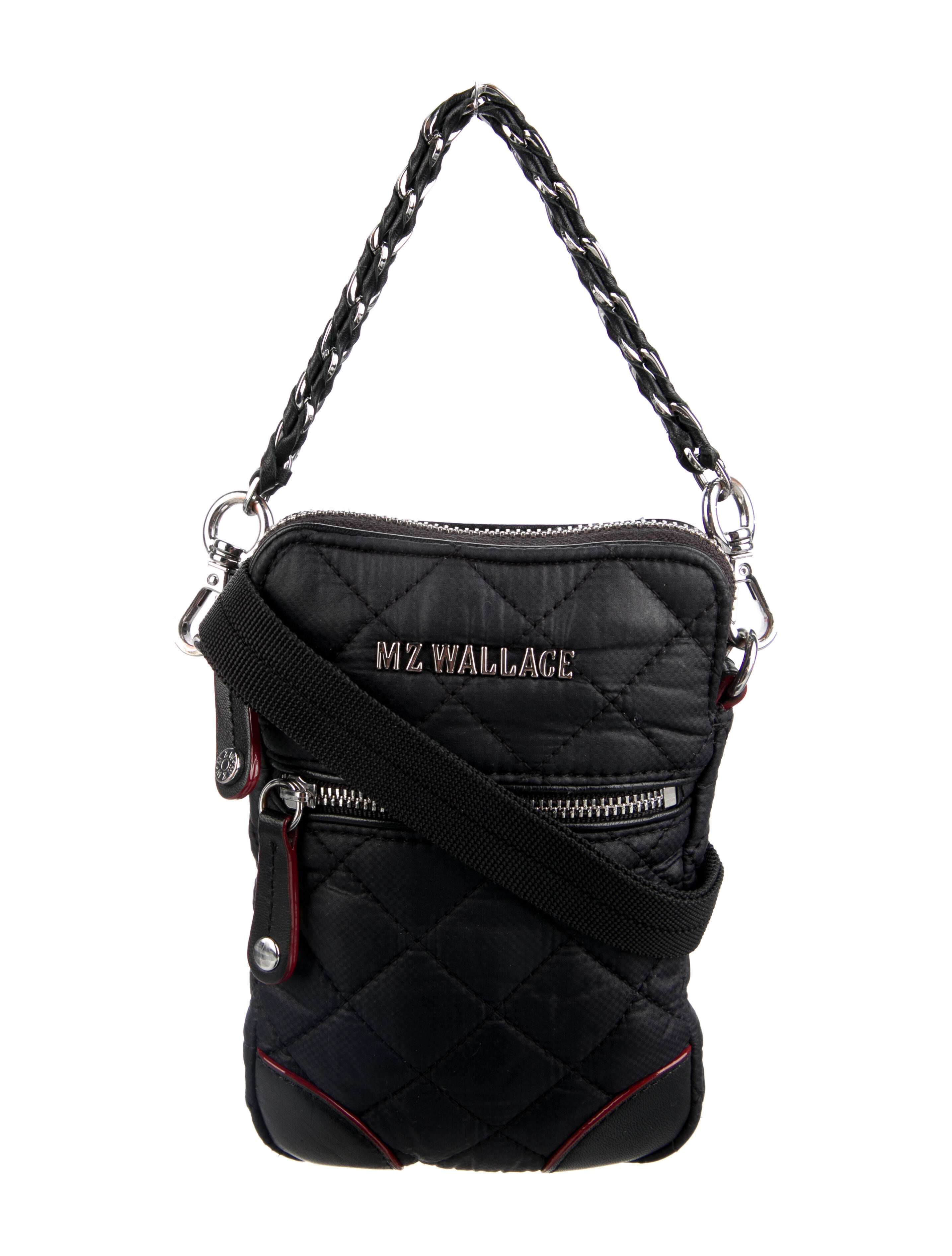 MZ Wallace Patent Leather Crossbody Black Crossbody Bags, Handbags