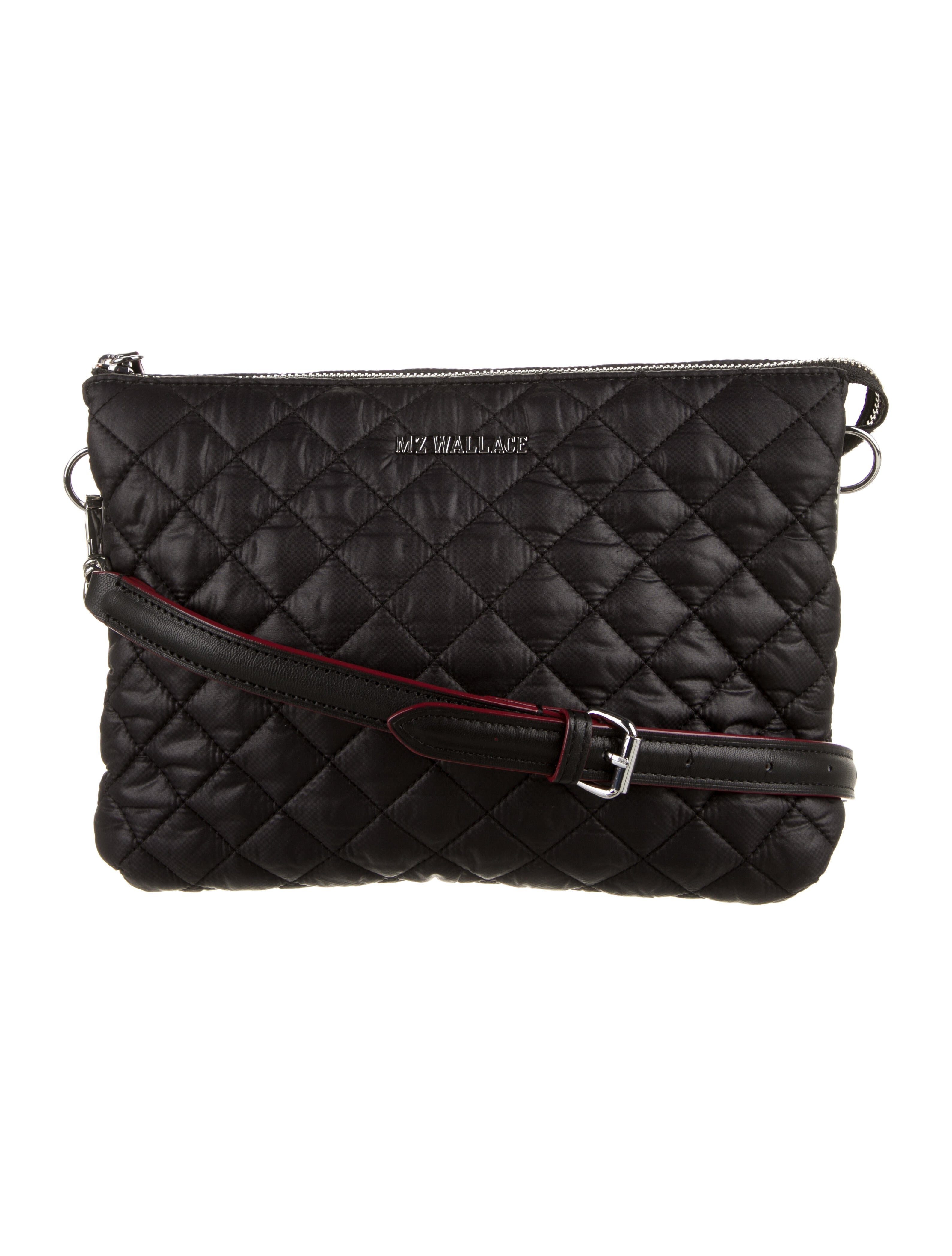 MZ Wallace Quilted Nylon Crossbody Bag Black Crossbody Bags, Handbags