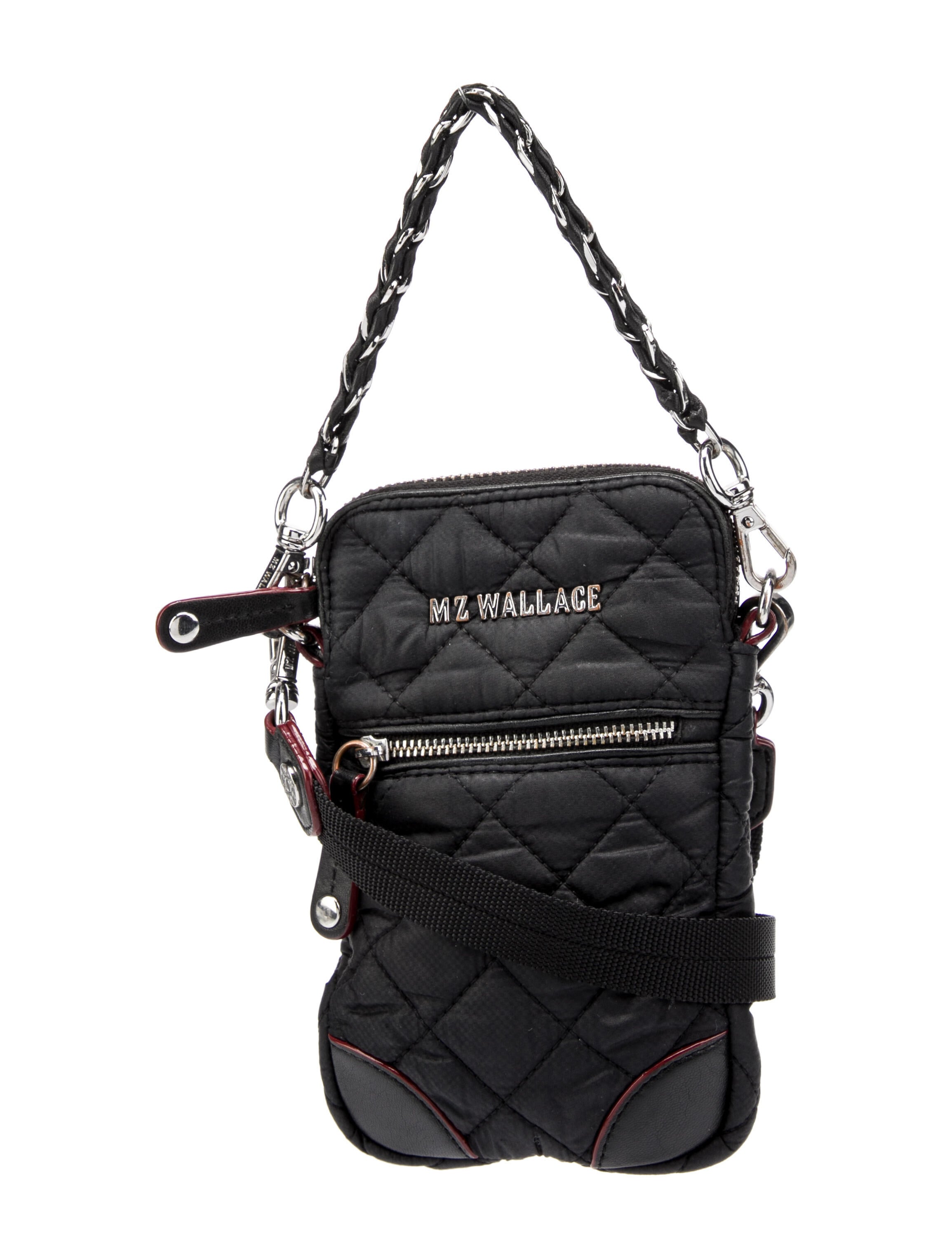 MZ Wallace Nylon Mini Crossbody Bag Black Crossbody Bags, Handbags