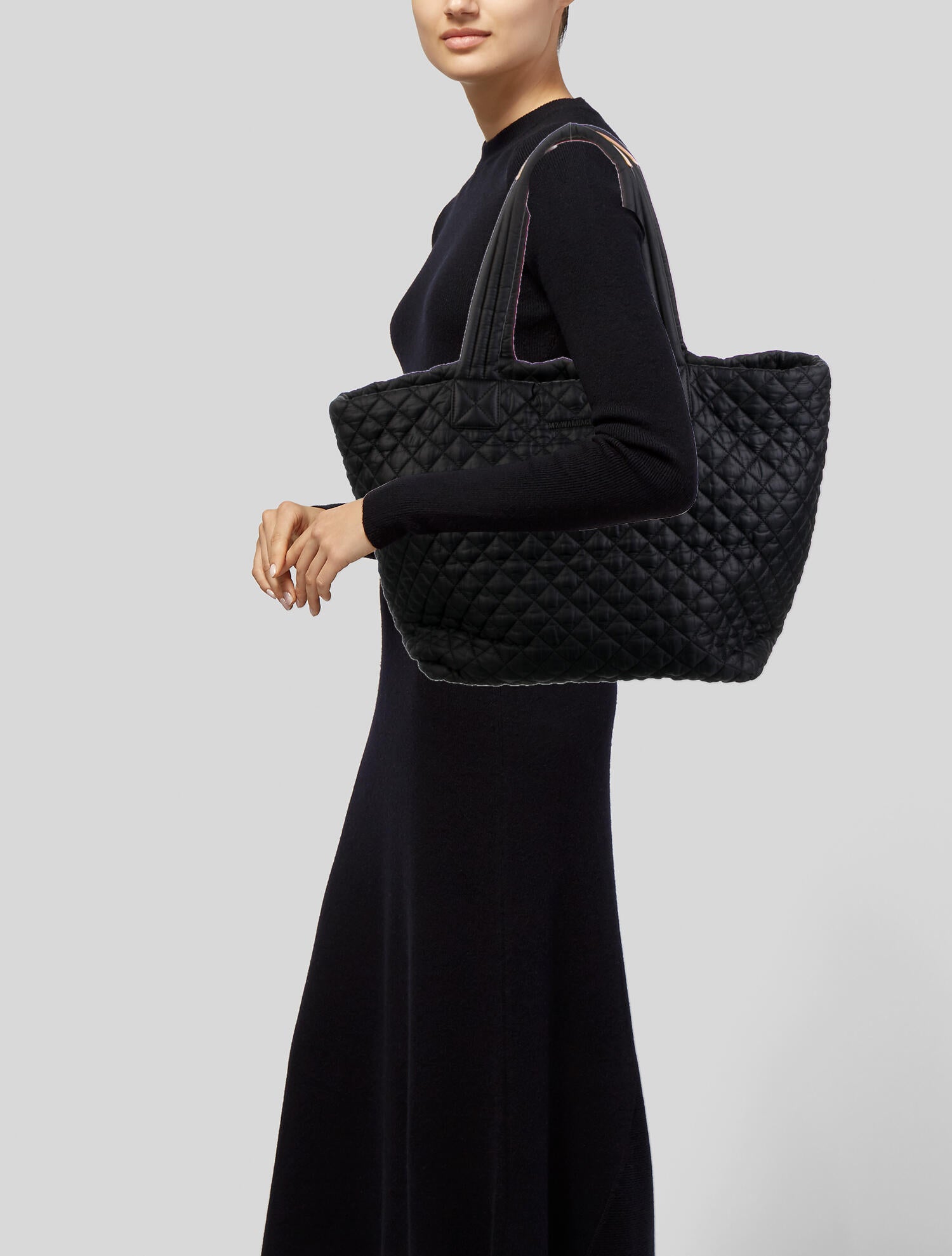 MZ Wallace Quilted Nylon Tote Bag Black Totes, Handbags WMZWA36895
