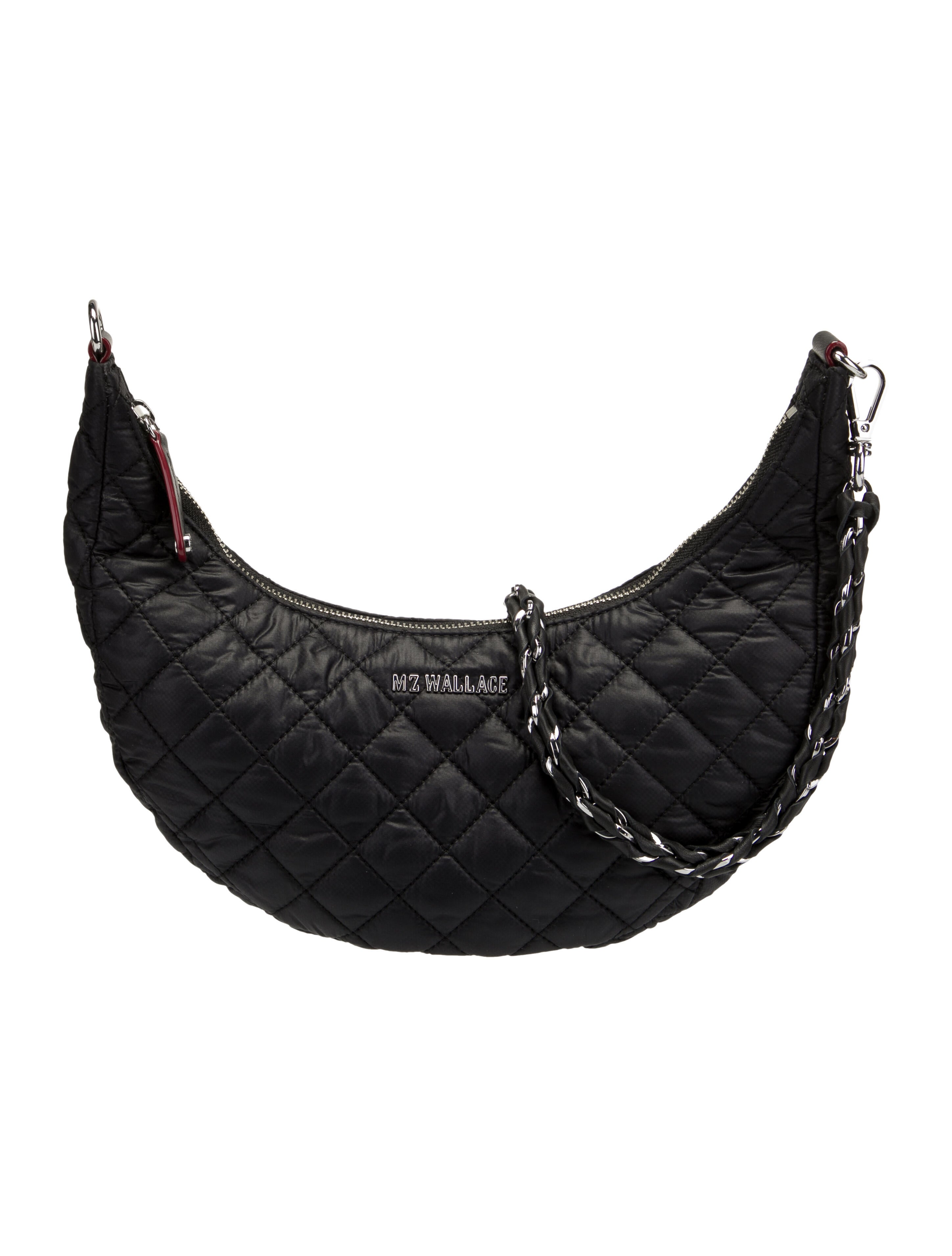 MZ Wallace Quilted Nylon Shoulder Bag Black Shoulder Bags, Handbags WMZWA38052 The RealReal