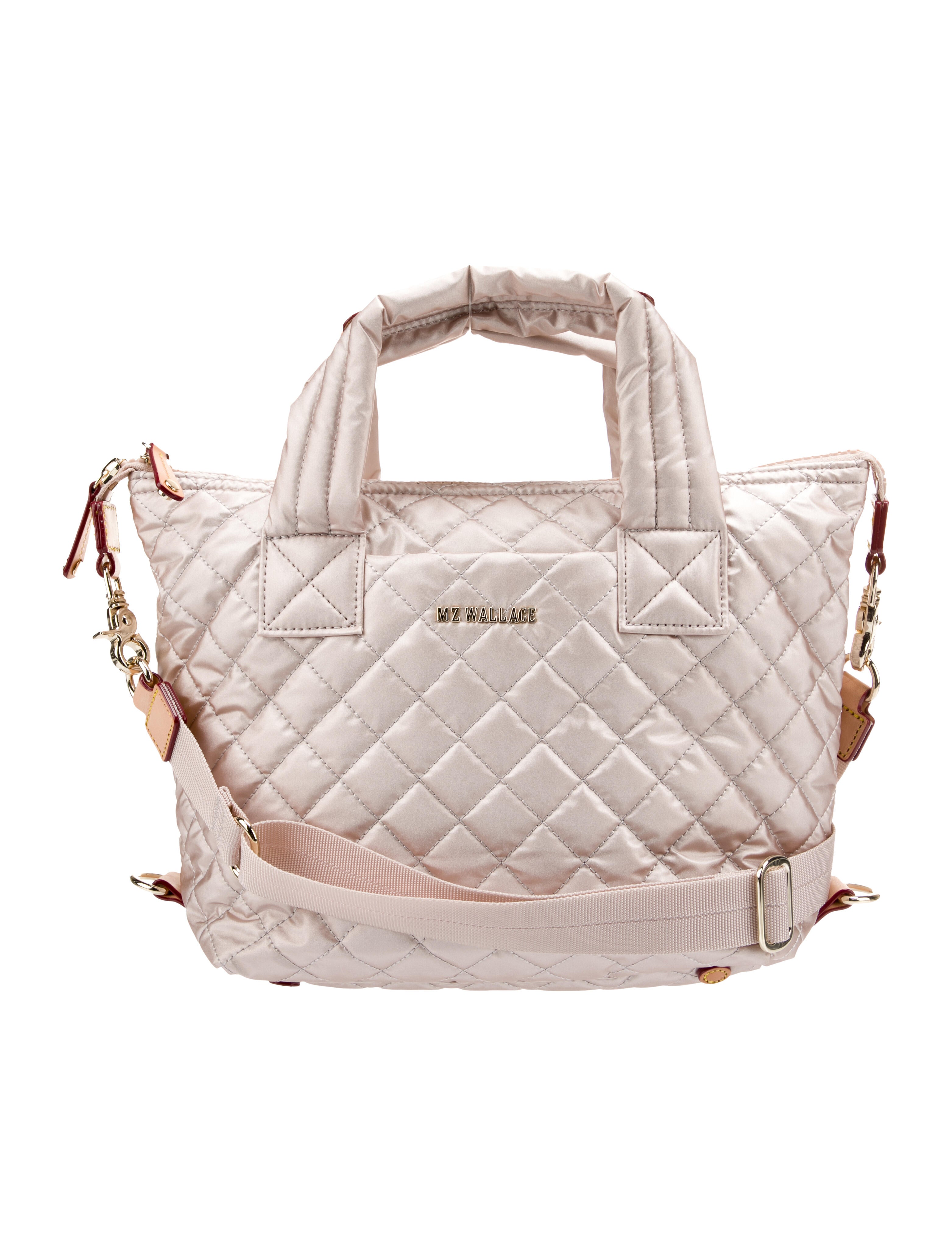 MZ Wallace Quilted Nylon Shoulder Bag Pink Shoulder Bags, Handbags WMZWA38280 The RealReal