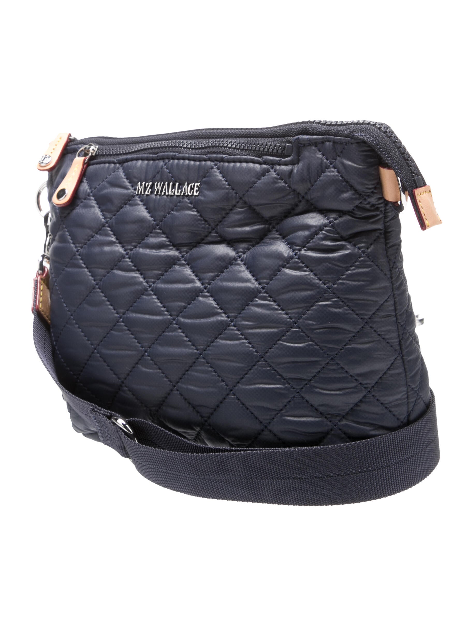 MZ Wallace Quilted Nylon Crossbody Bag Grey Crossbody Bags, Handbags WMZWA38439 The RealReal