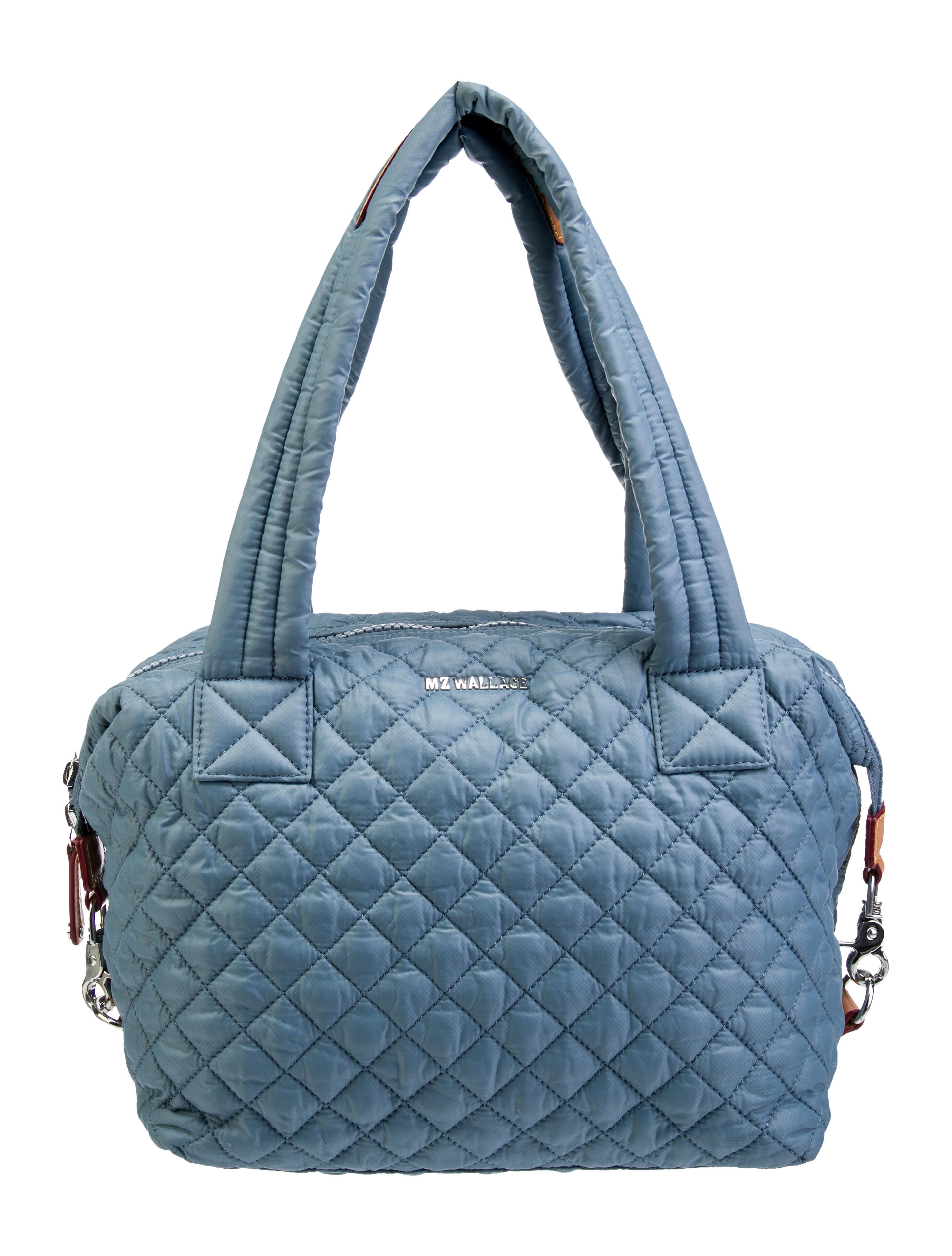 MZ Wallace Quilted Nylon Shoulder Bag Blue Shoulder Bags, Handbags WMZWA38403 The RealReal