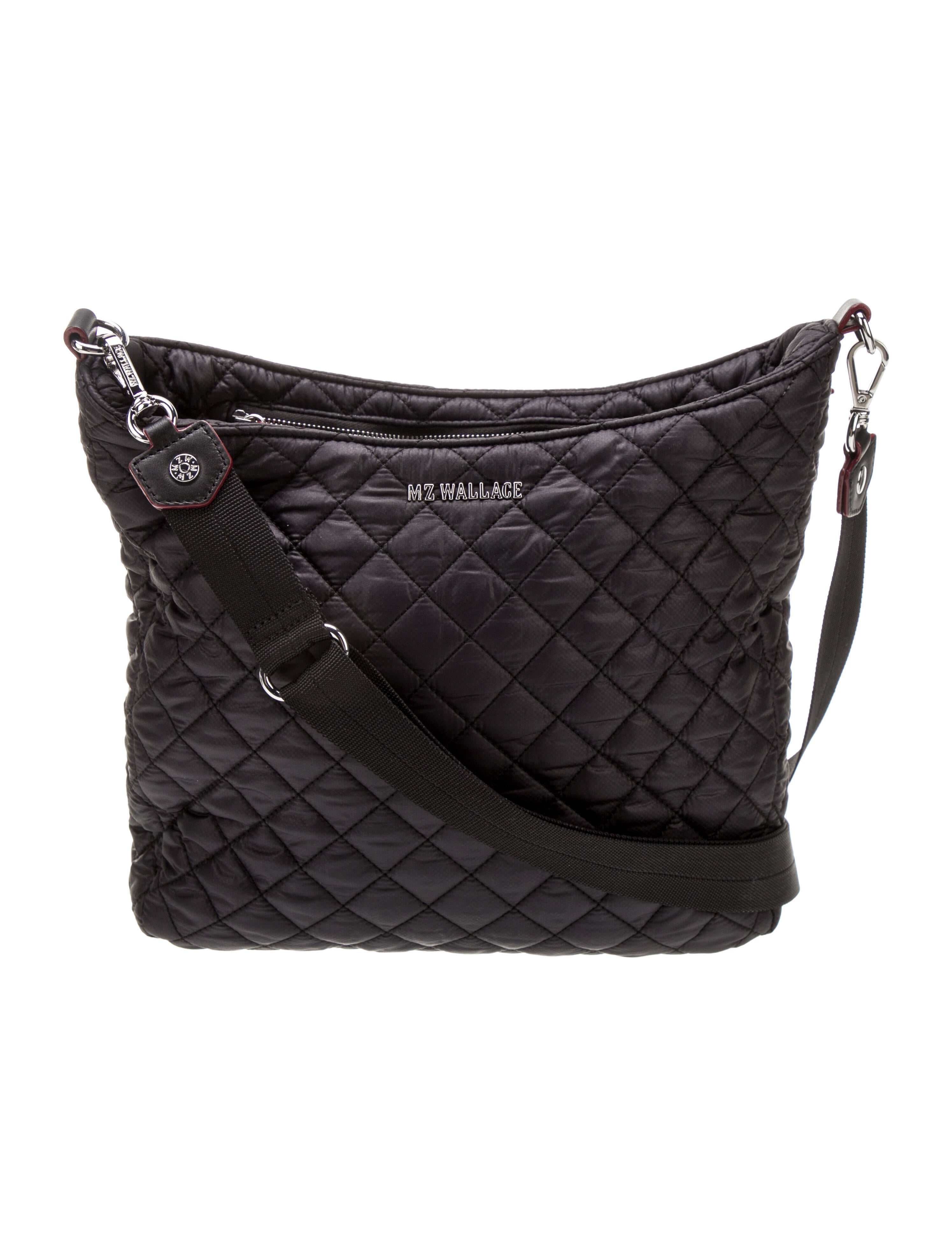 MZ Wallace Quilted Nylon Crossbody Bag Black Crossbody Bags, Handbags