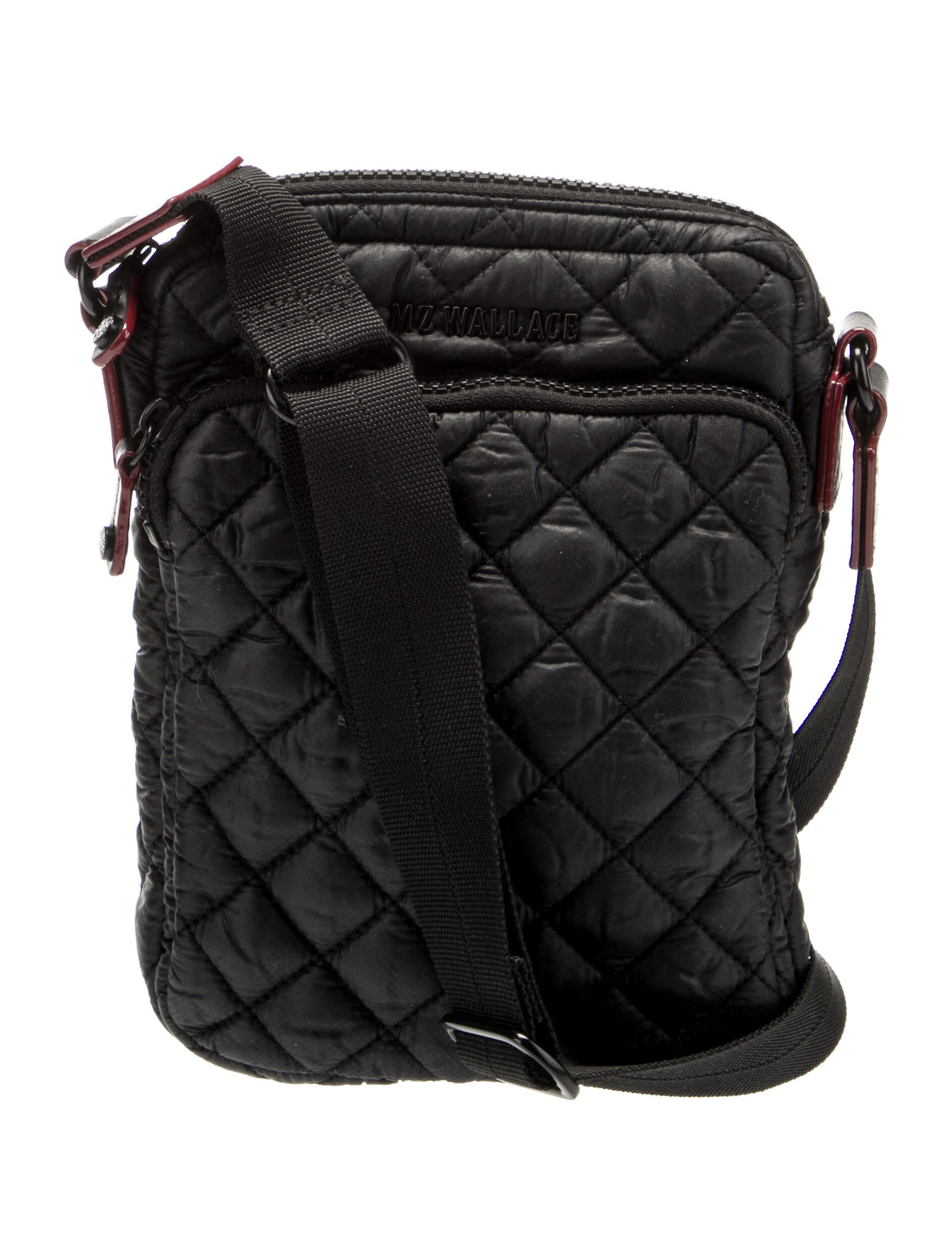 MZ Wallace Quilted Nylon Crossbody Bag - Black Crossbody Bags