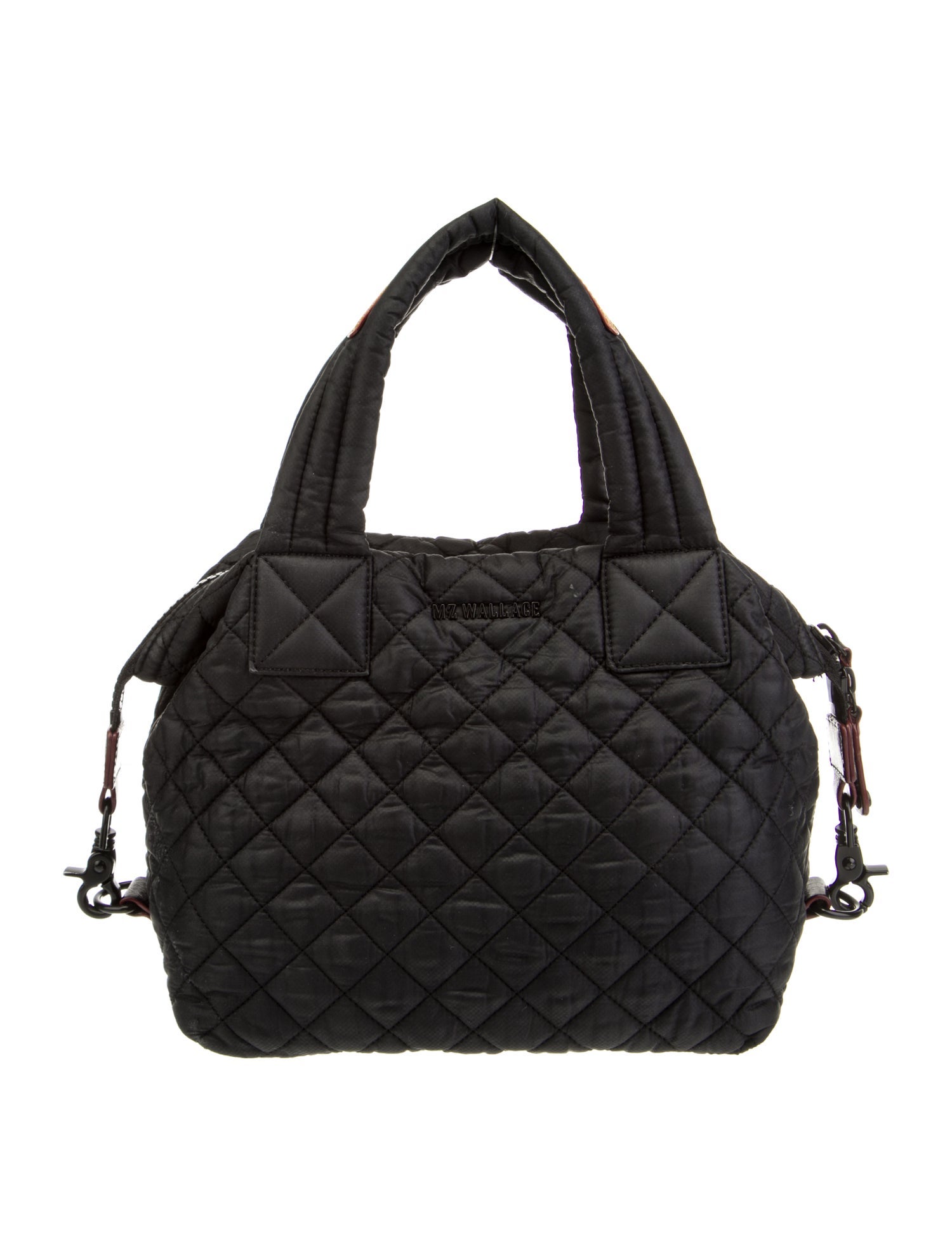 MZ Wallace Quilted Nylon Shoulder Bag Black Shoulder Bags, Handbags WMZWA39394 The RealReal