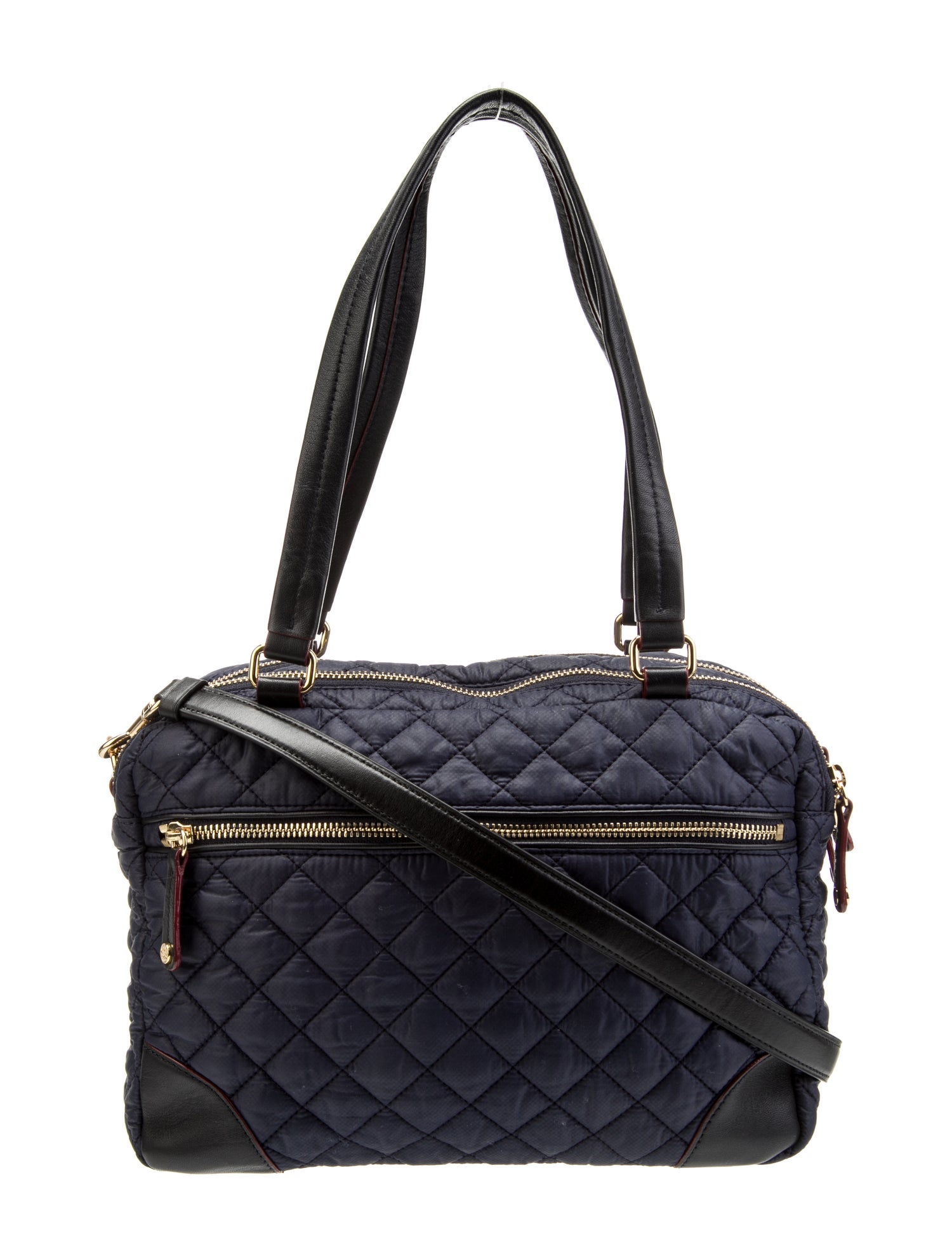 MZ Wallace Leather-Trim Nylon Shoulder Bag