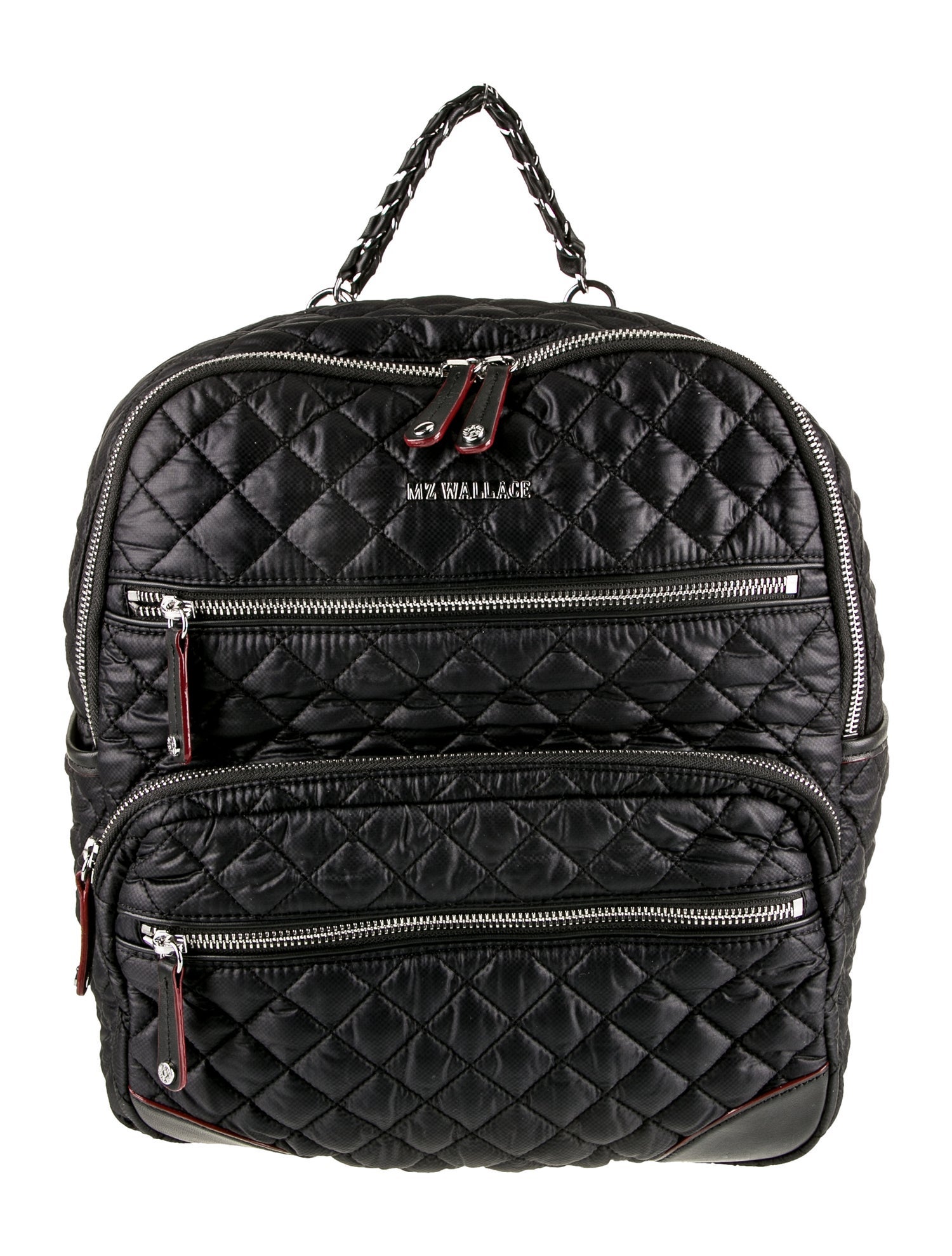 MZ Wallace Chain-Linked Nylon Backpack - Blue Backpacks, Handbags ...