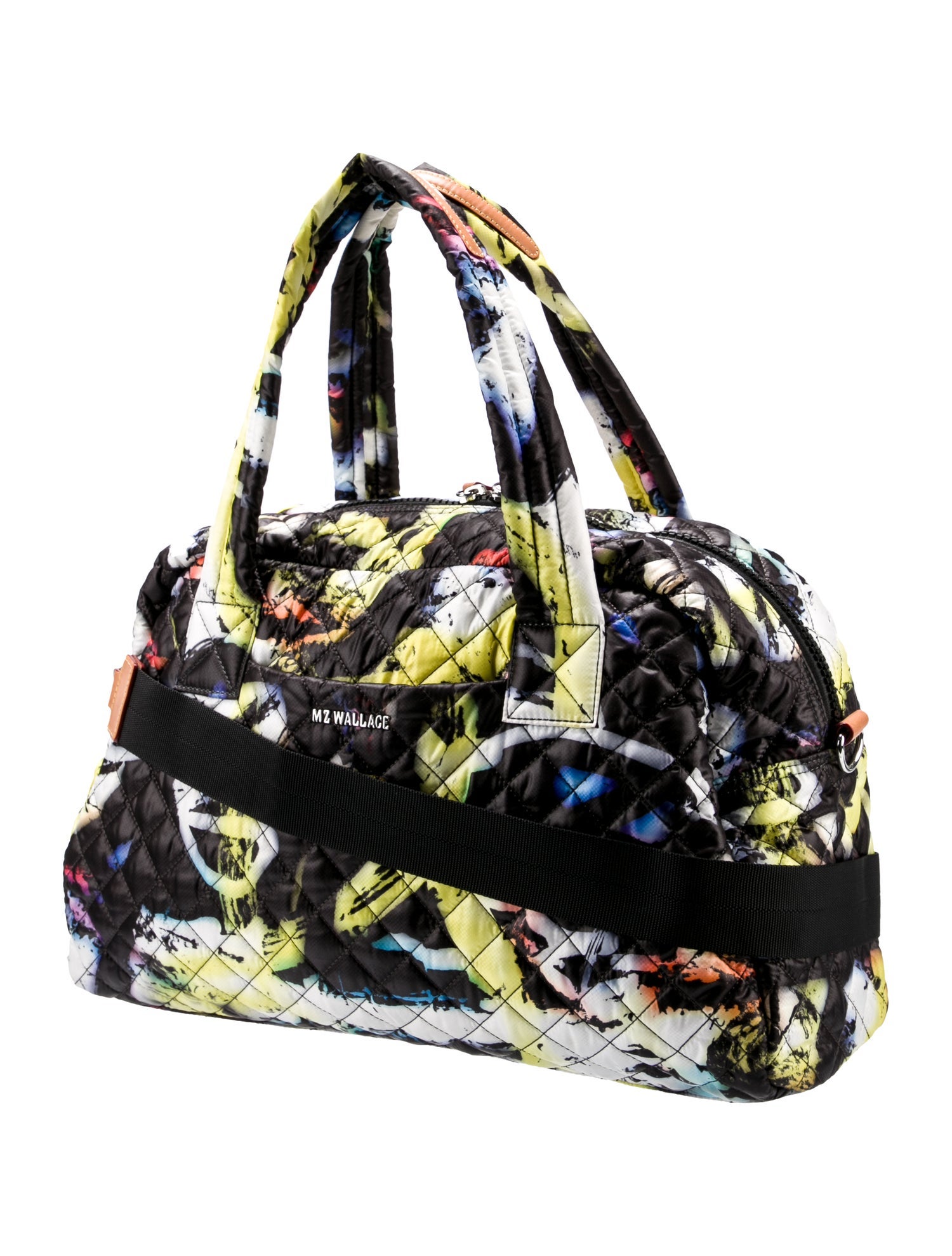 MZ Wallace Nylon Duffle Bag - Yellow Luggage and Travel, Handbags