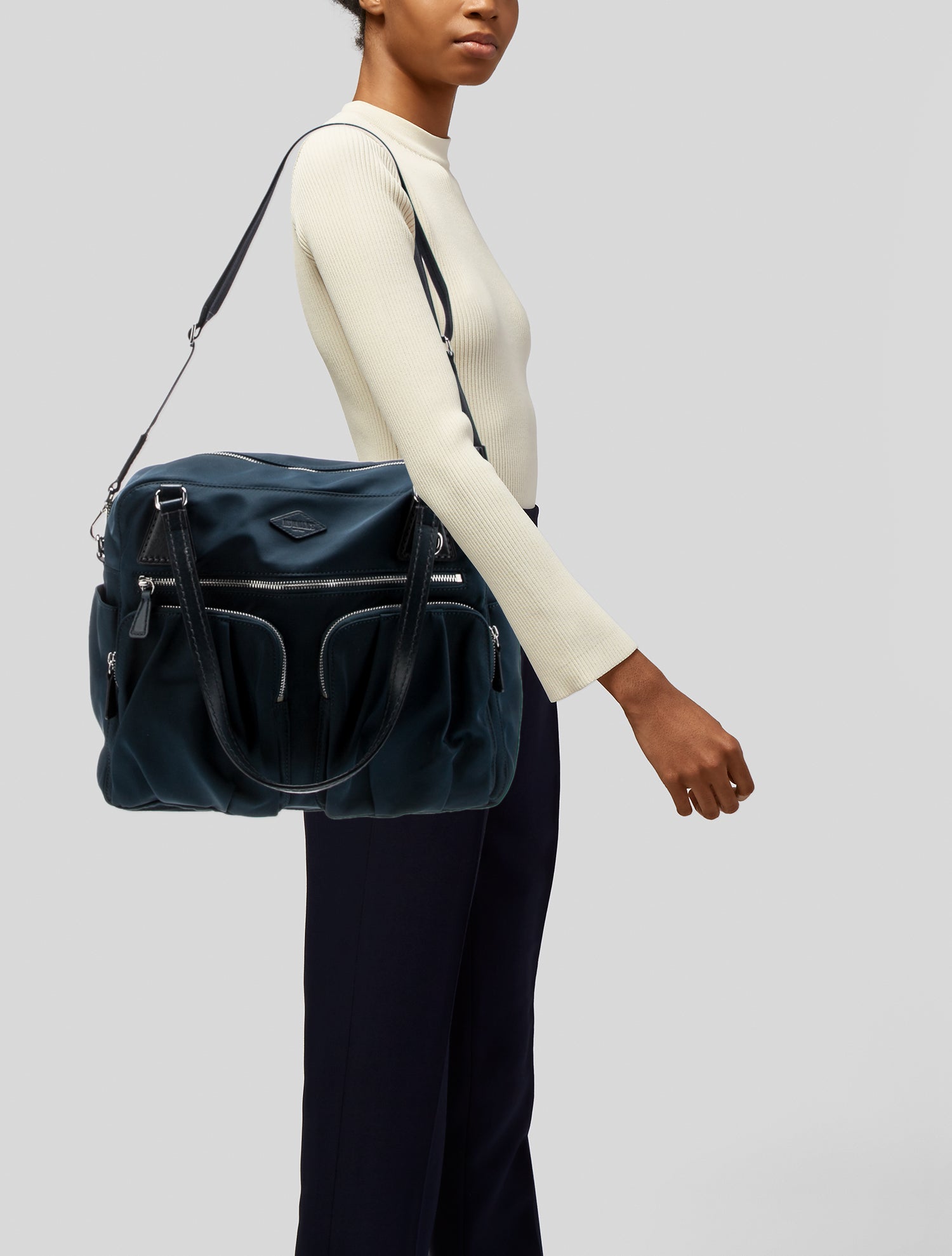 Jimmy Choo Black Leather Shoulder Bag