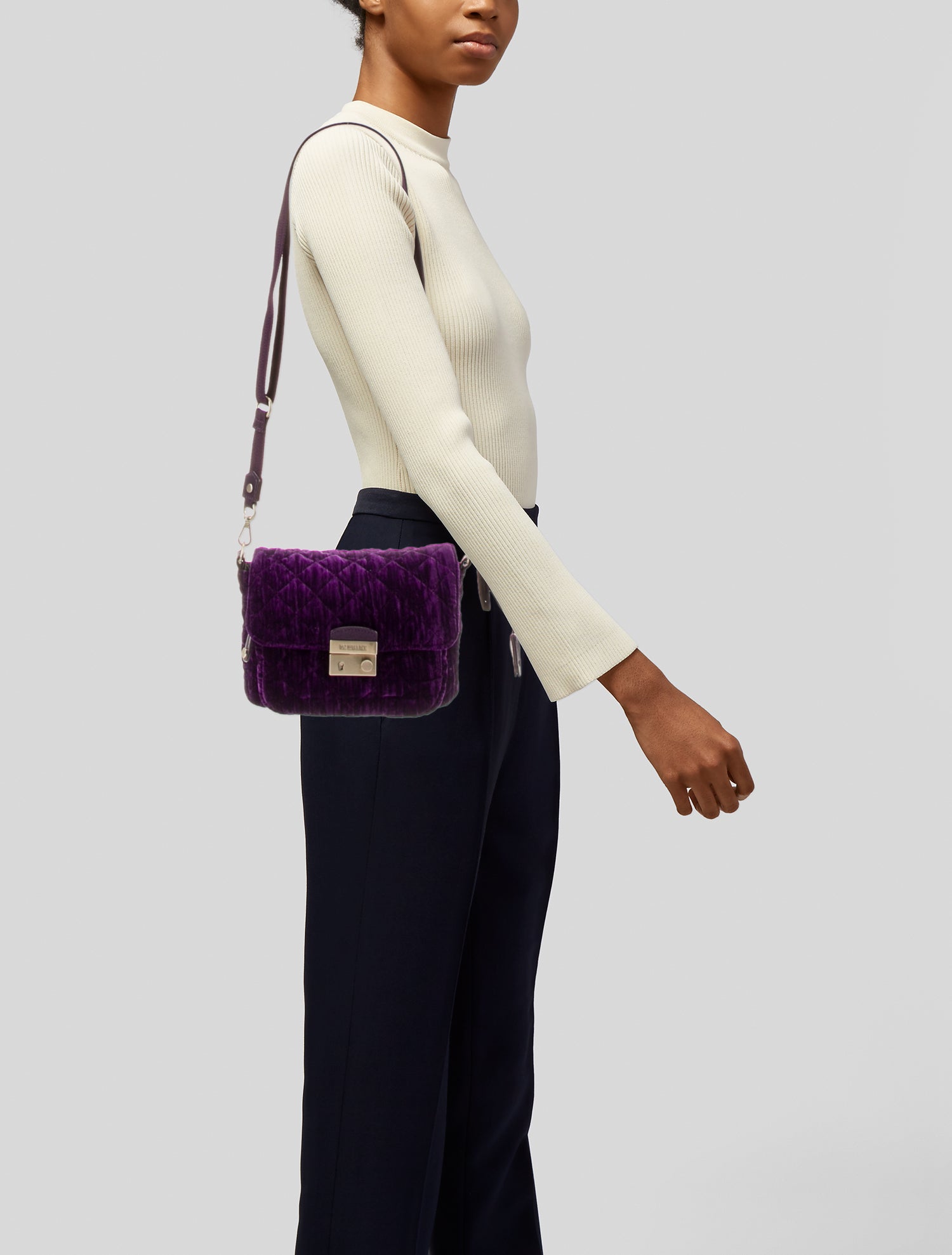 MZ Wallace Suede Messenger Bag