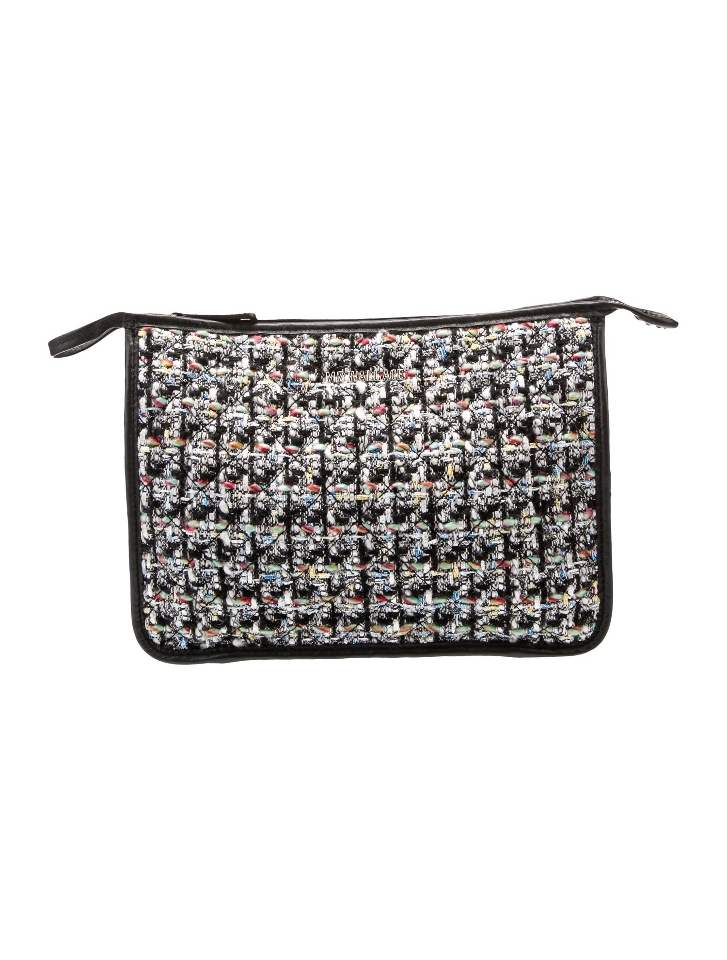 MZ Wallace Tweed Clutch