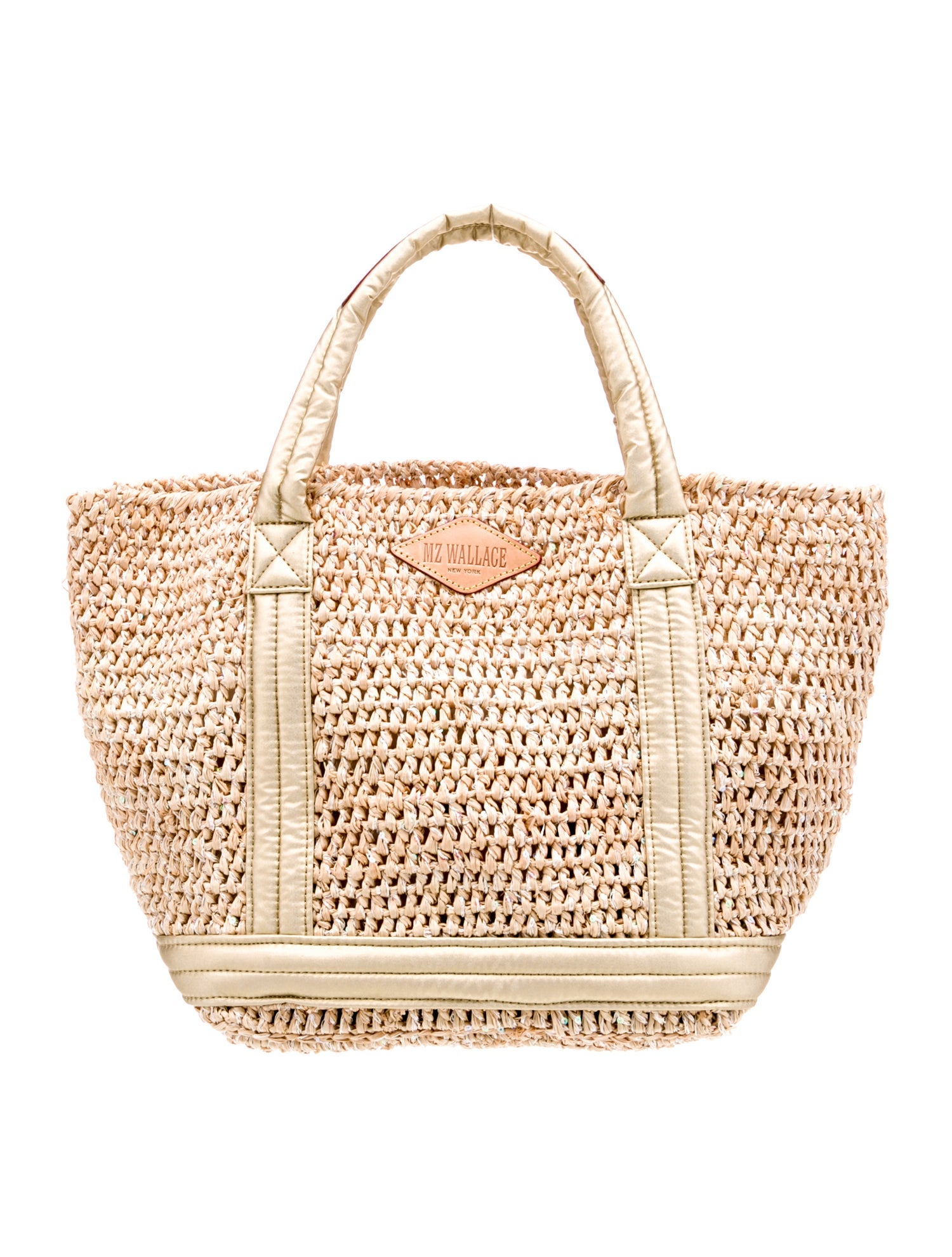 MZ Wallace Raffia Top Handle Bag