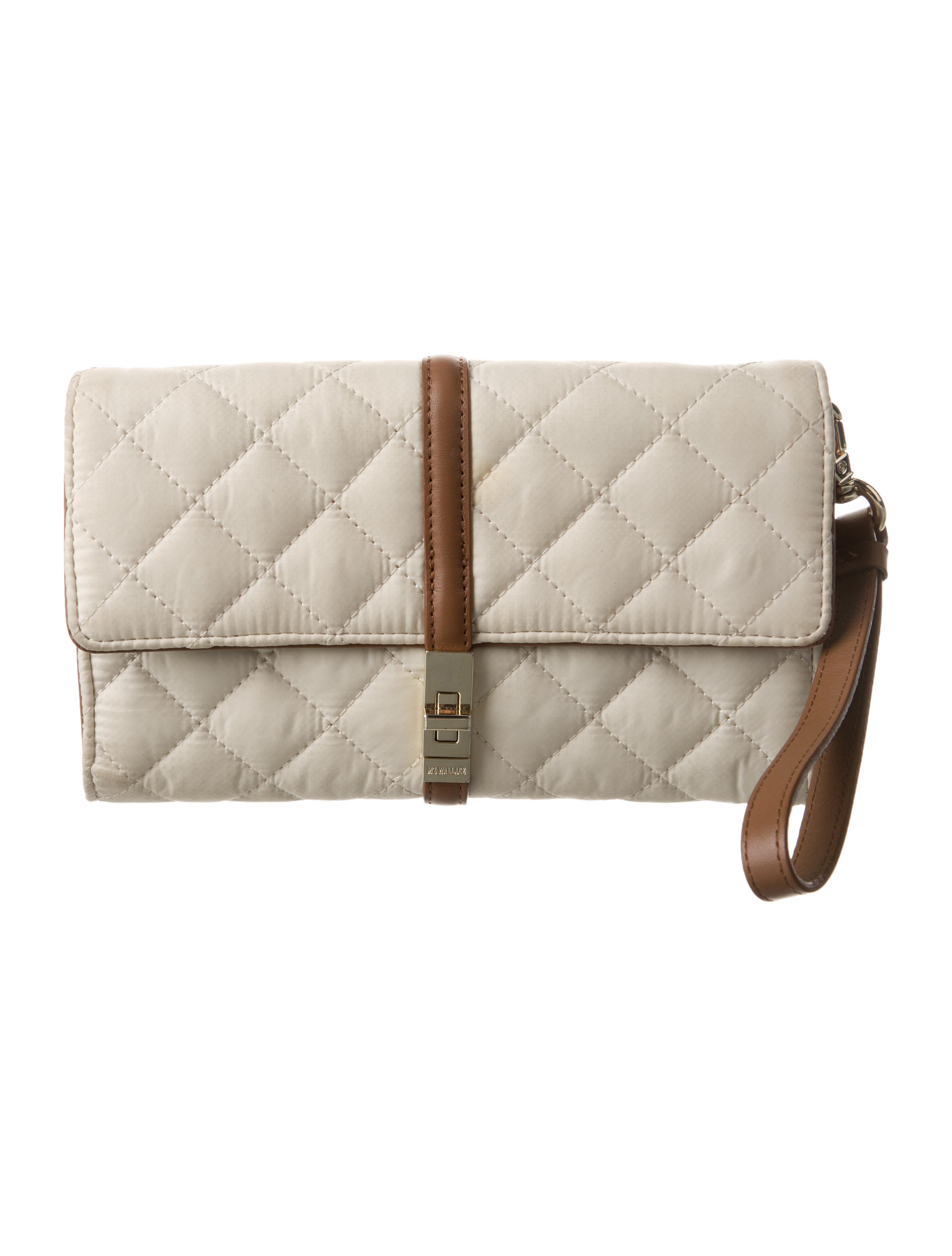 MZ Wallace Nylon Colorblock Pattern Wristlet