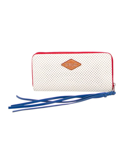 MZ Wallace Leather Polka Dot Print Continental Wallet