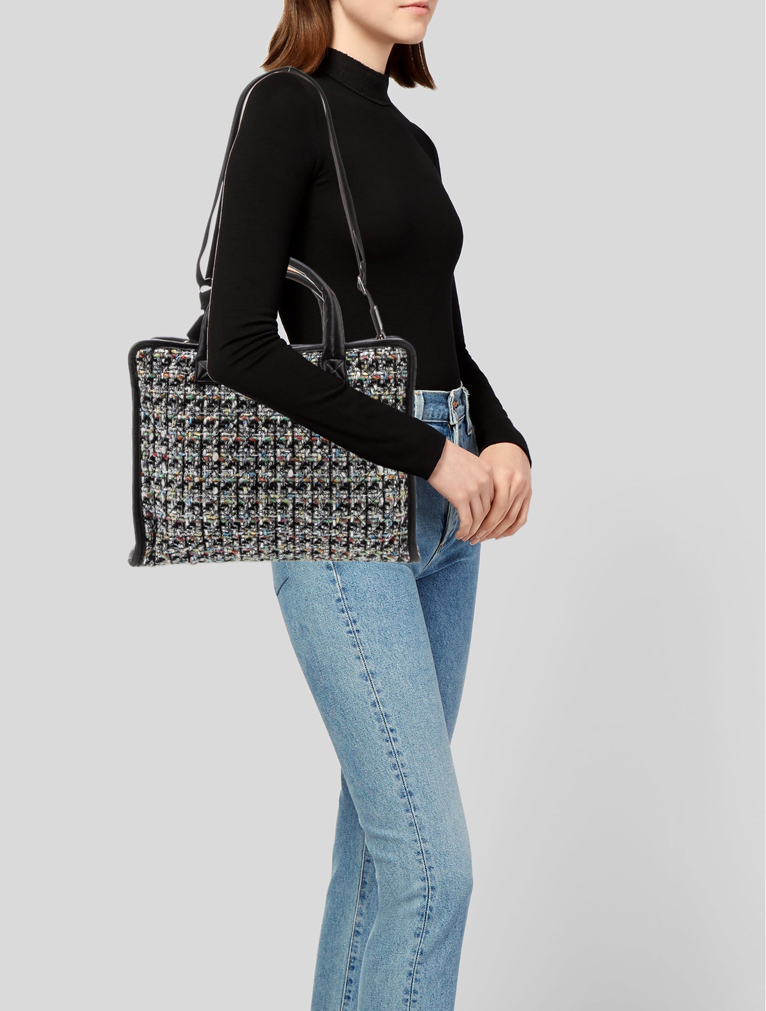 MZ Wallace Tweed Top Handle Bag