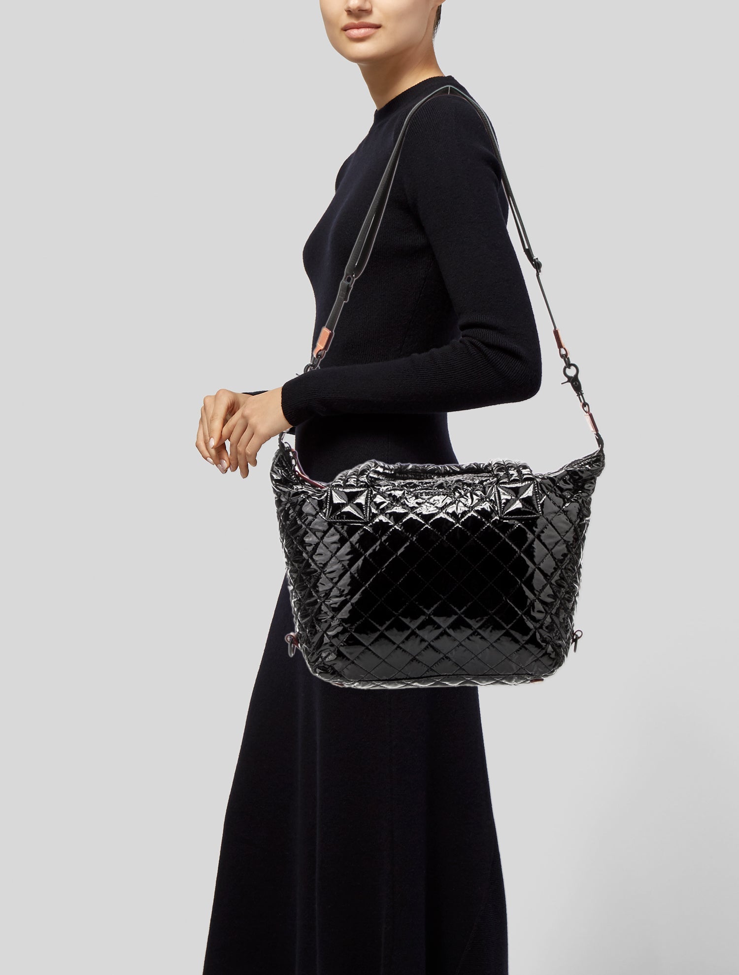 MZ Wallace Patent Leather Shoulder Bag