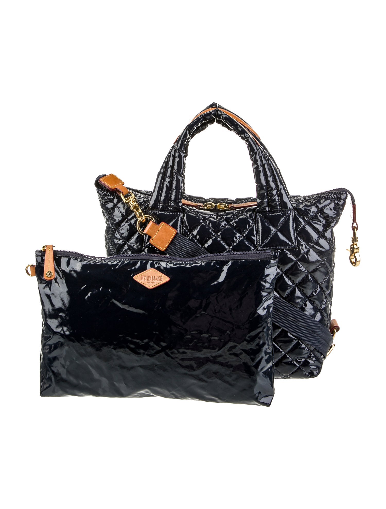 MZ Wallace Patent Leather Top Handle Bag