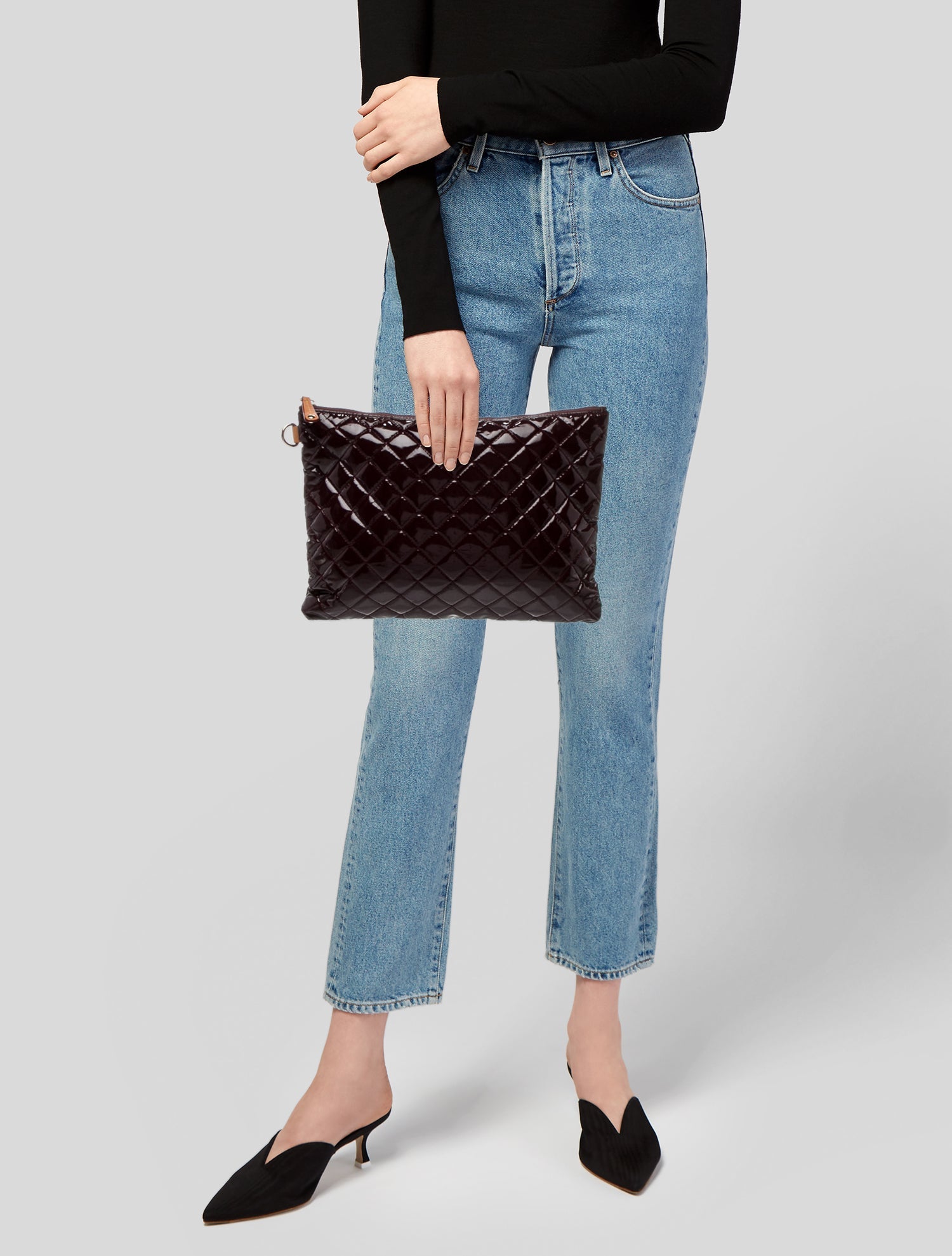 MZ Wallace Patent Leather Messenger Bag w/ Tags