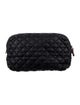MZ Wallace MZ Wallace Cosmetic Bag Black Nylon Tonal Hardware Nylon Lining & Single Interior Pocket Exposed Zip Closure