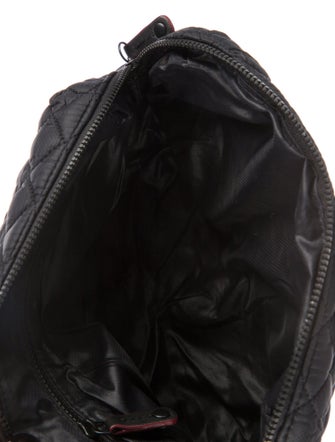 MZ Wallace MZ Wallace Cosmetic Bag Black Nylon Tonal Hardware Nylon Lining & Single Interior Pocket Exposed Zip Closure