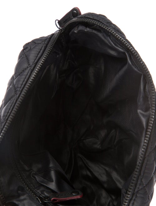 MZ Wallace MZ Wallace Cosmetic Bag Black Nylon Tonal Hardware Nylon Lining & Single Interior Pocket Exposed Zip Closure