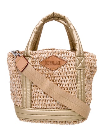 MZ Wallace Raffia Top Handle Bag