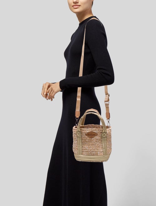 MZ Wallace Raffia Top Handle Bag