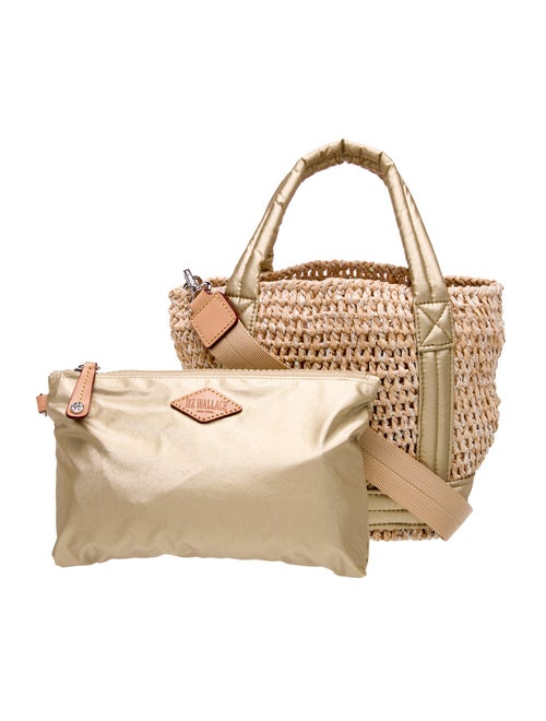 MZ Wallace Raffia Top Handle Bag
