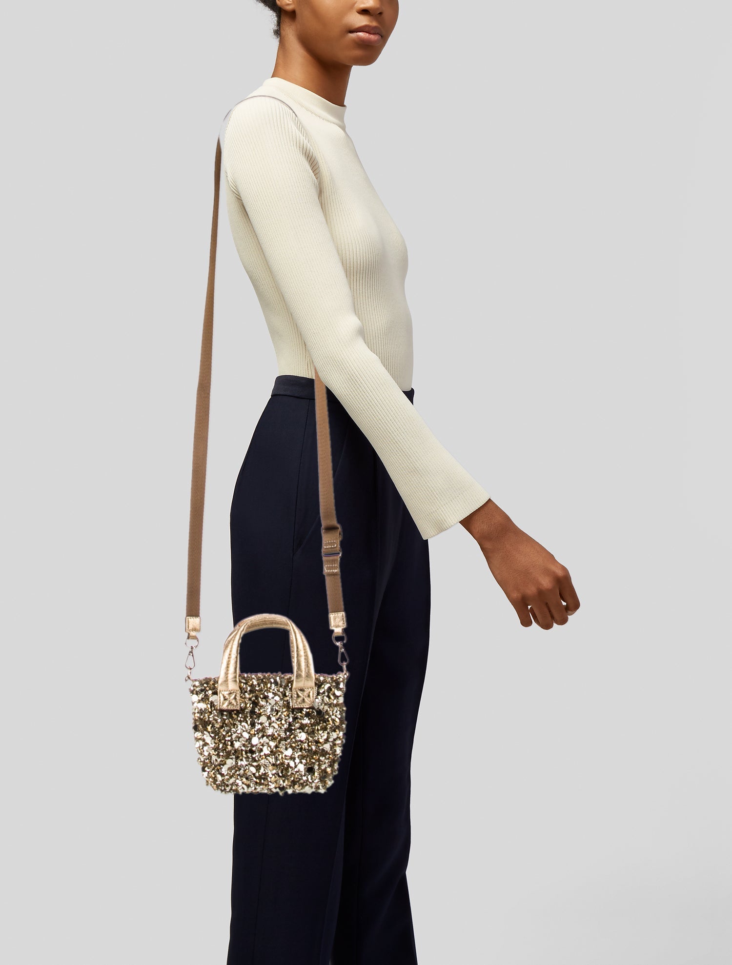 MZ Wallace Sequins Top Handle Bag