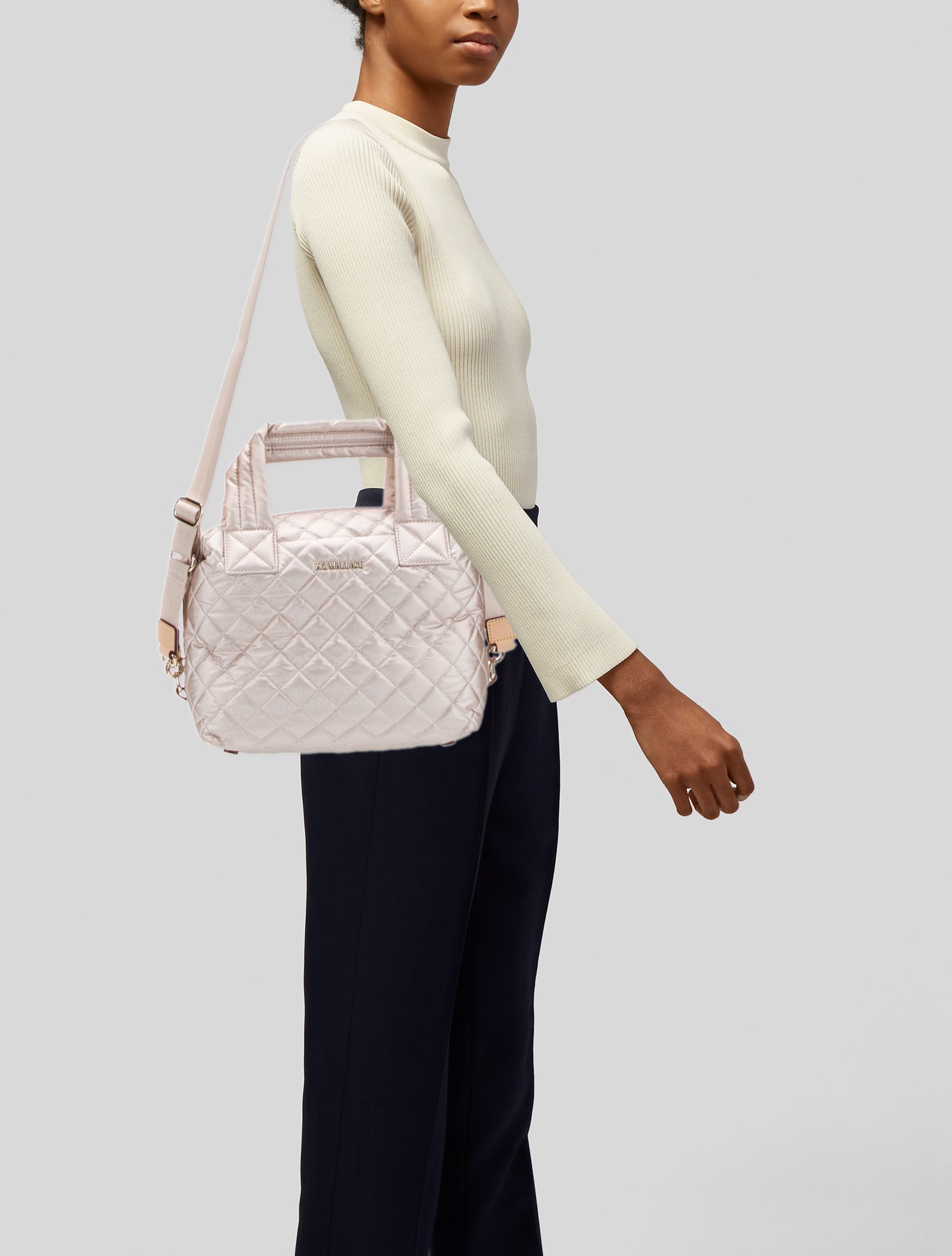 MZ Wallace Quilted Top Handle Bag