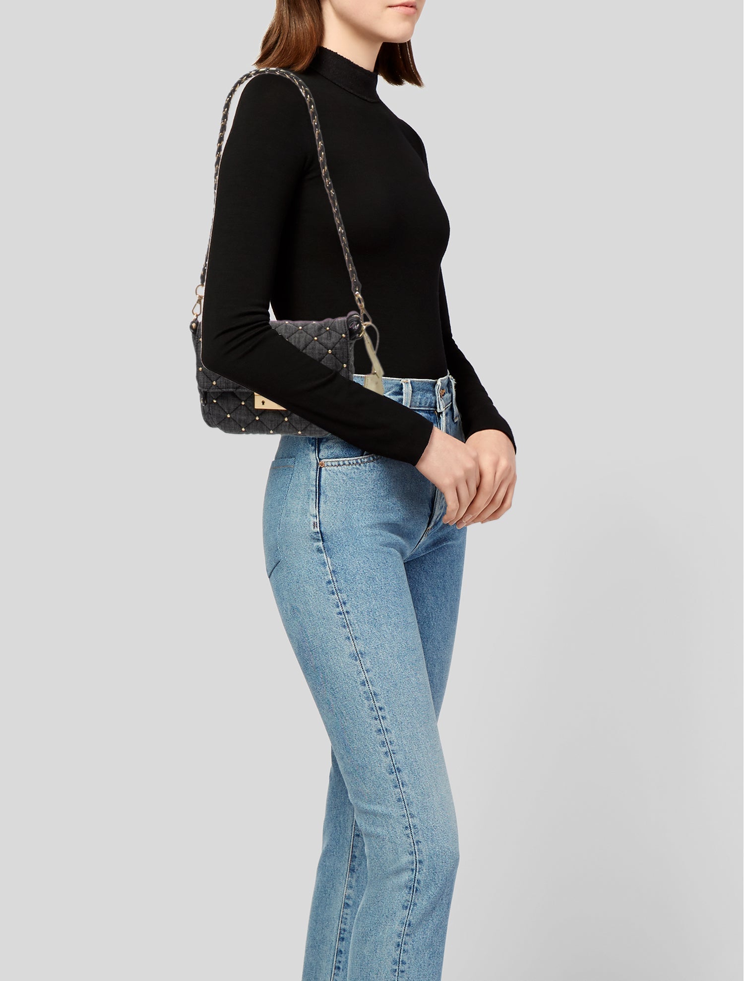 MZ Wallace Denim Messenger Bag