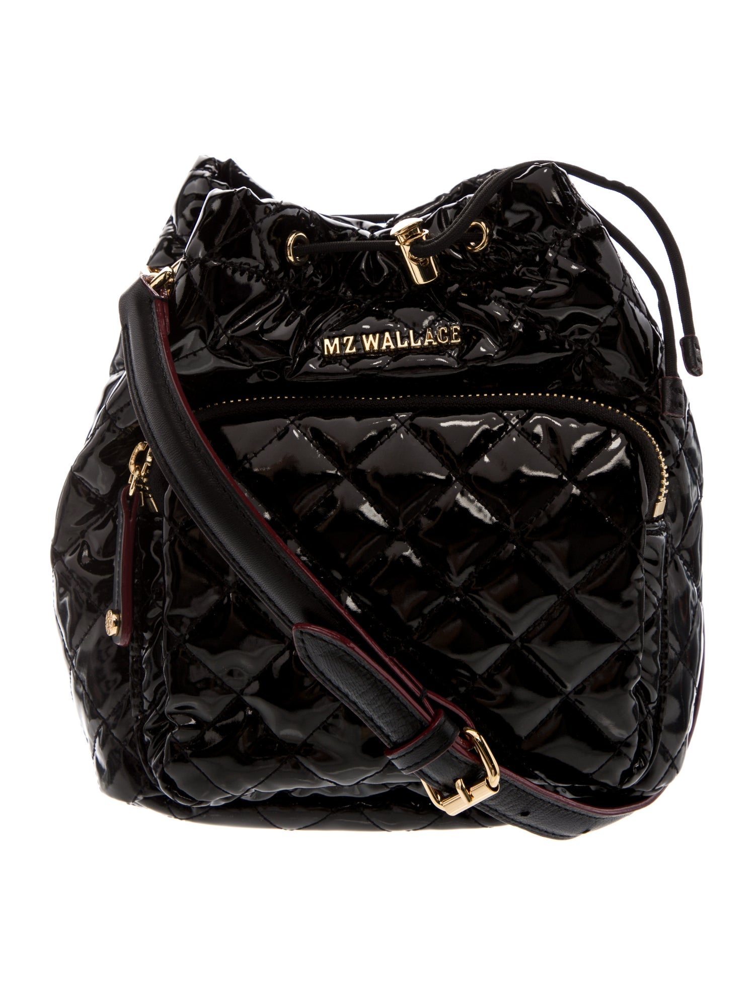 MZ Wallace Patent Leather Bucket Bag