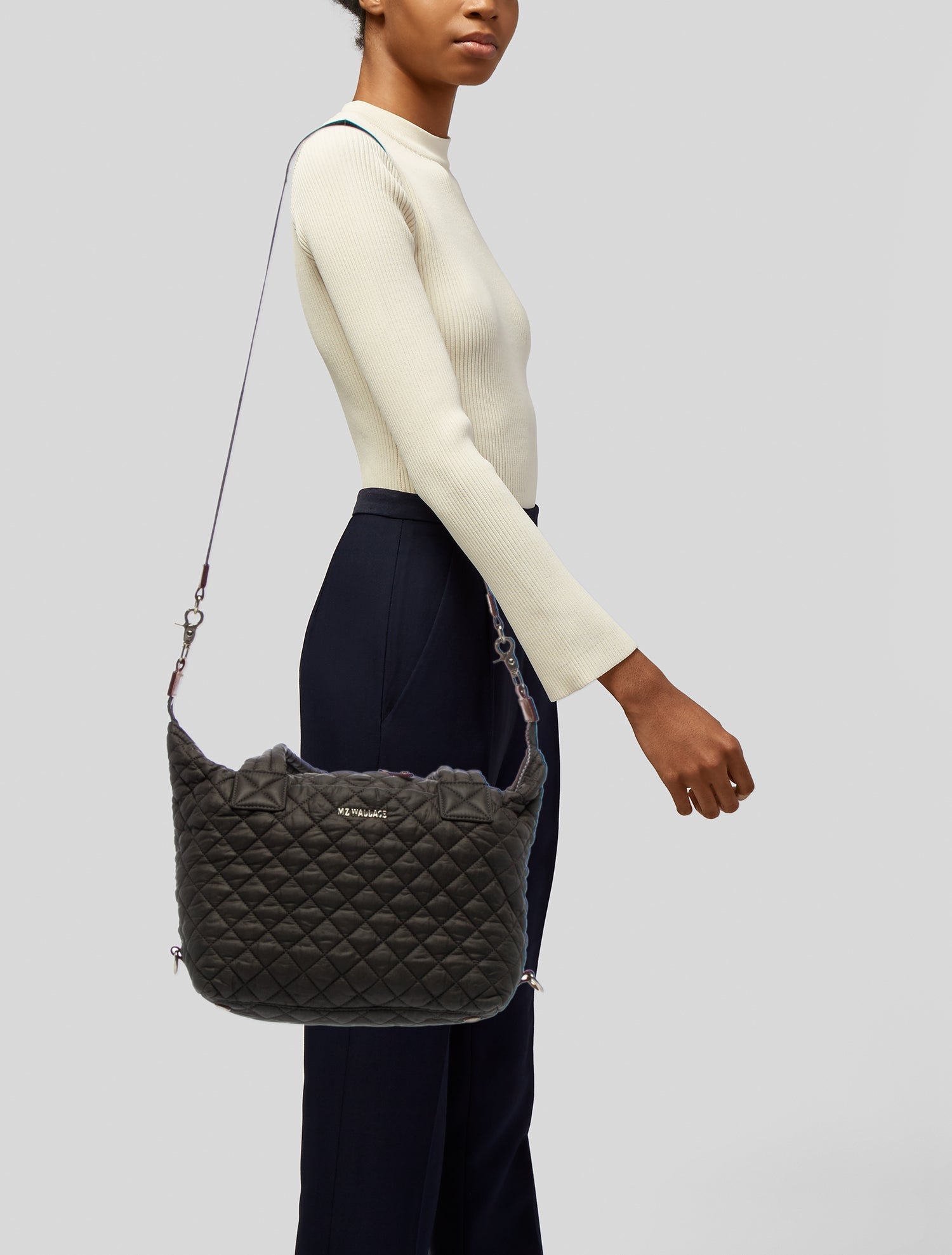 MZ Wallace Quilted Messenger Bag