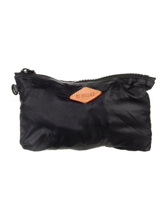 MZ Wallace Embroidered Logo Cosmetic Back