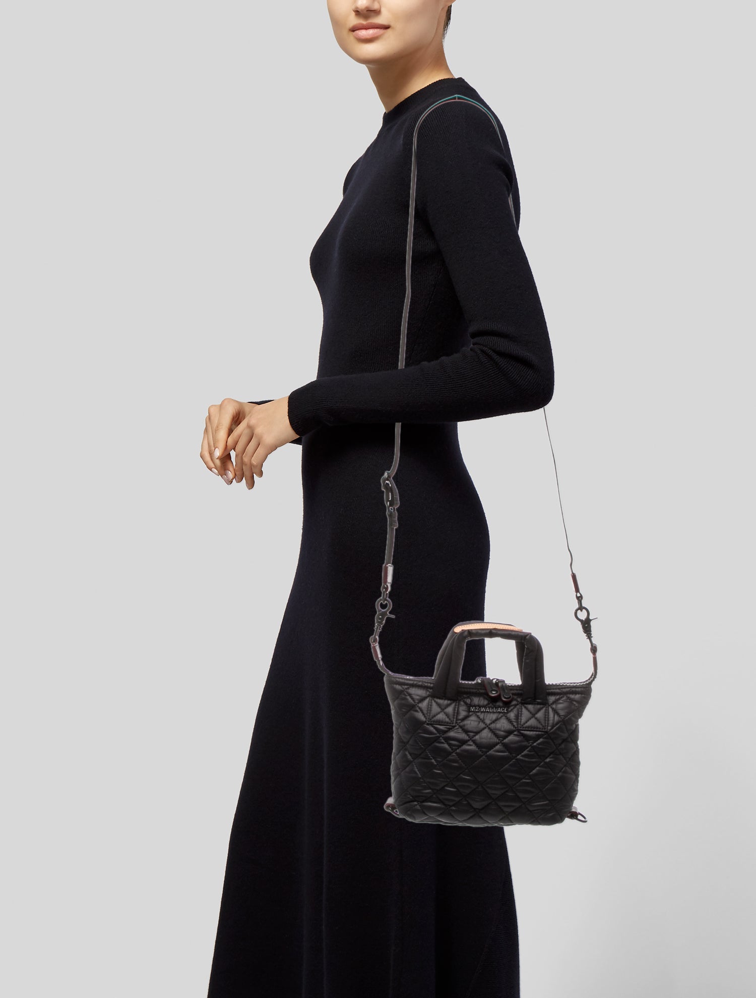 MZ Wallace Quilted Top Handle Bag