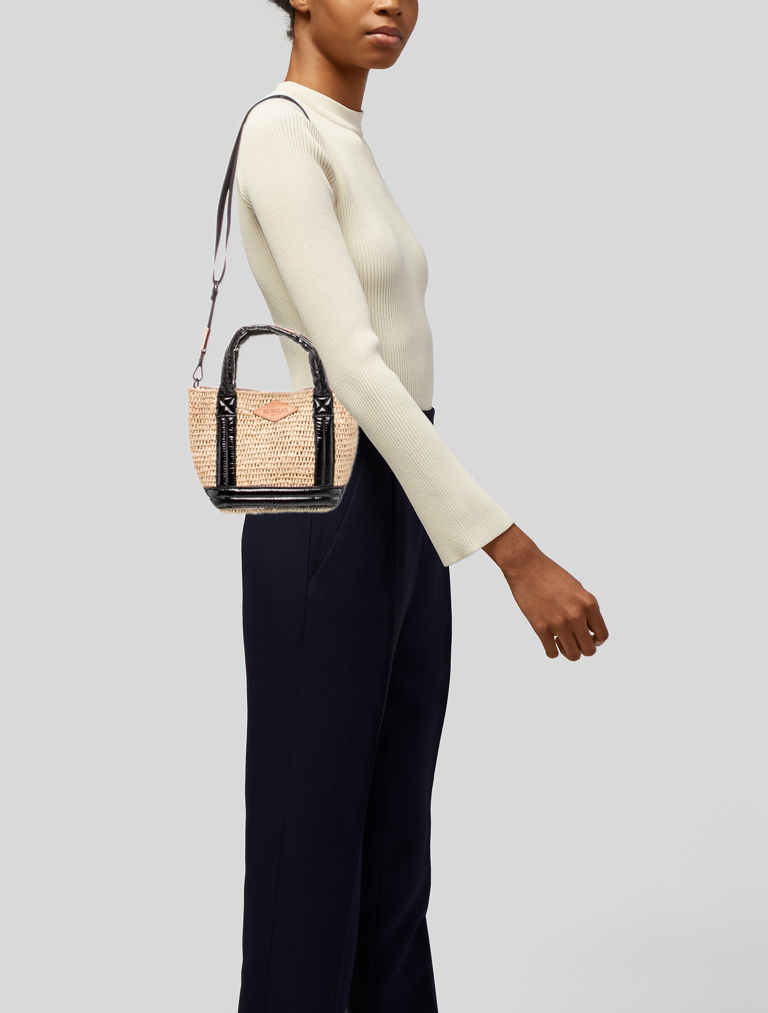 MZ Wallace Raffia Shoulder Bag