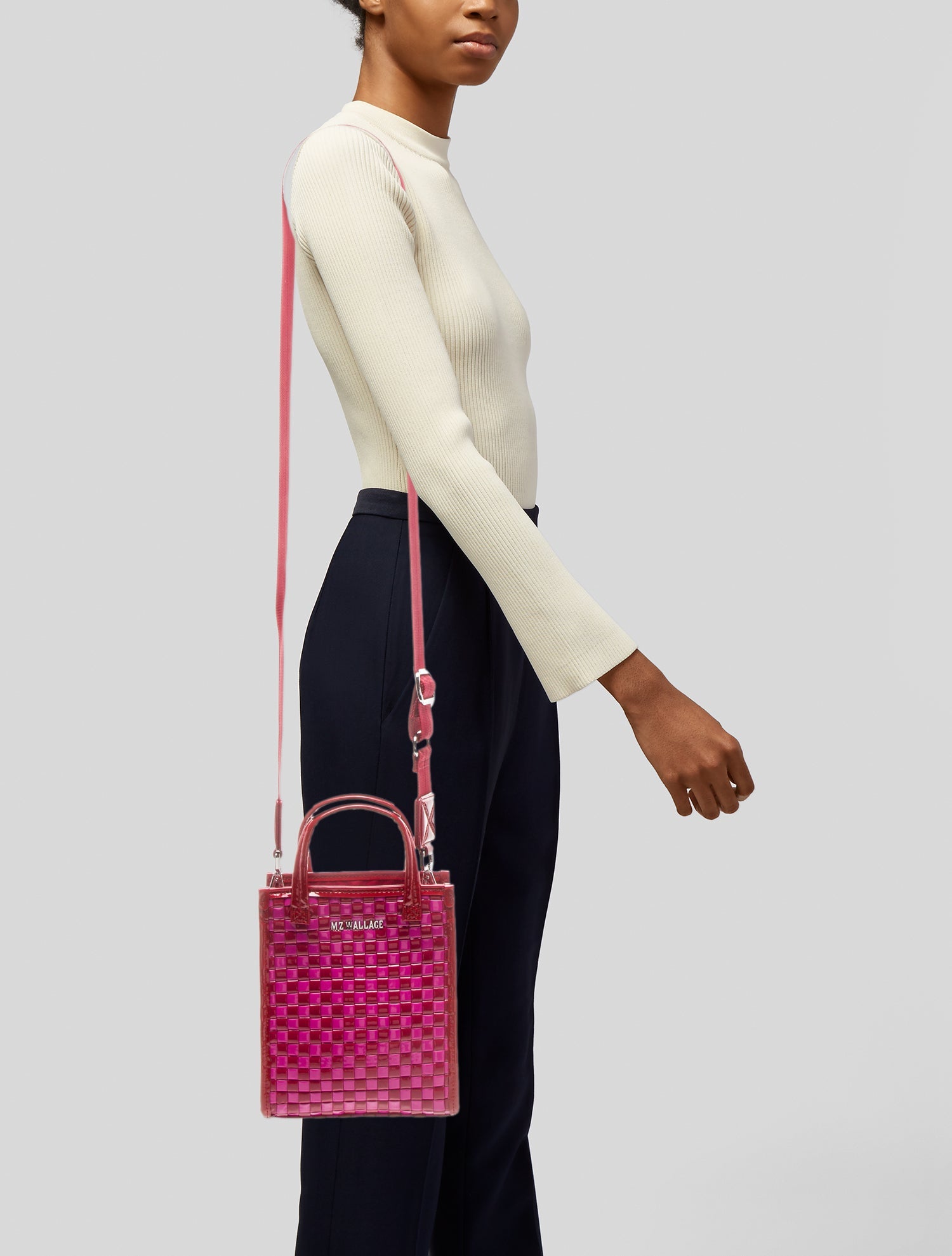 MZ Wallace Patent Leather Shoulder Bag