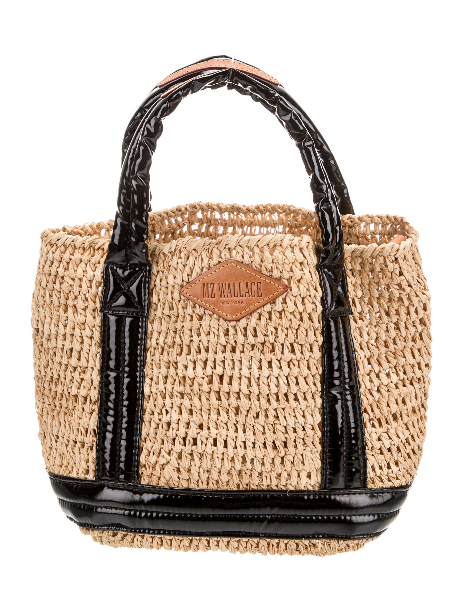 MZ Wallace Straw Top Handle Bag - Neutrals Handle Bags, Handbags
