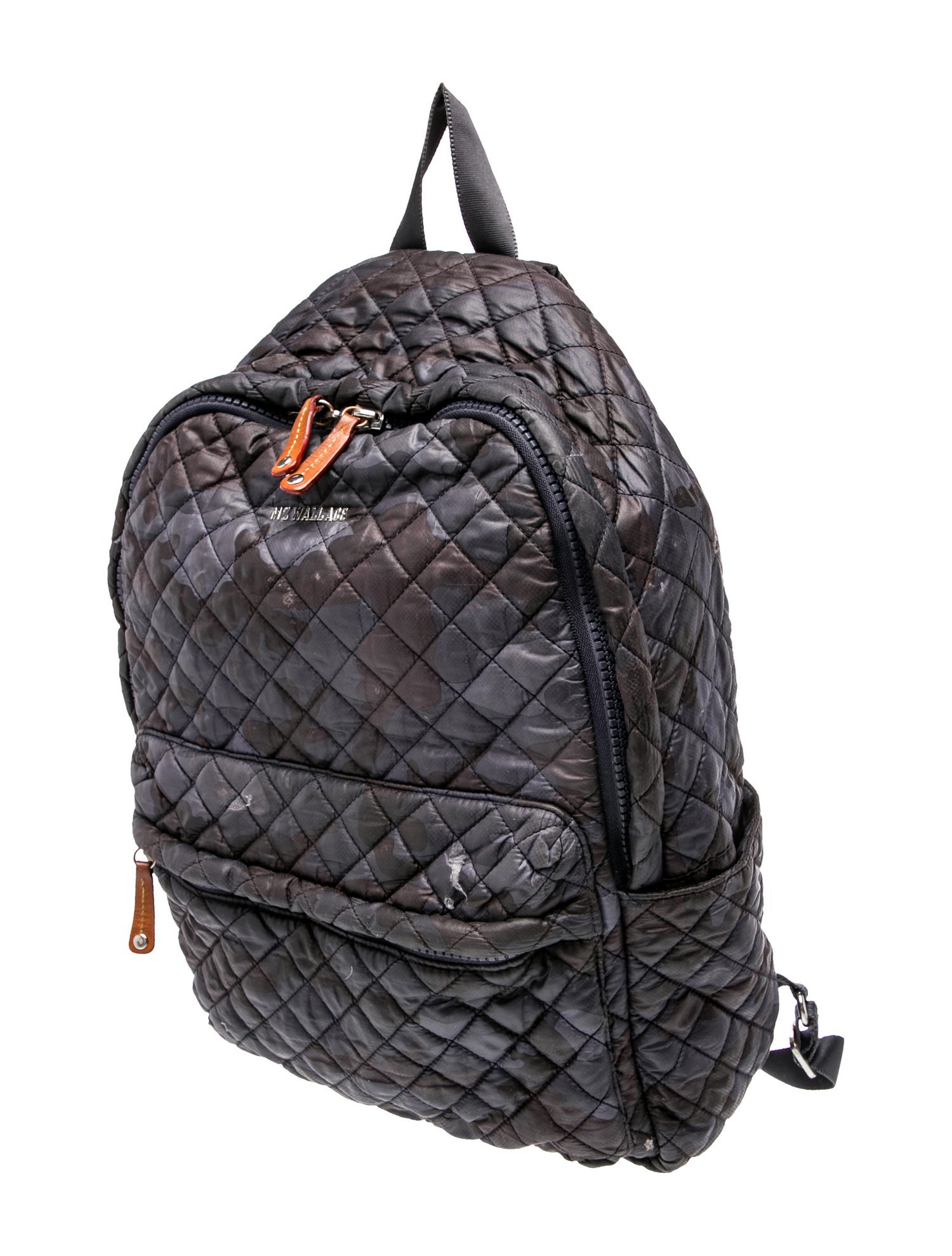 MZ Wallace Camouflage Backpack - Black and Gray MZ Wallace Nylon Backpack Compact - Backpacks, Handbags  main image 2