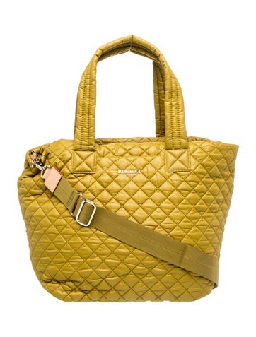 Pre-owned Mz Wallace Quilted Weekender Bag W/ Tags In Green