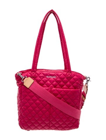 Pre-owned Mz Wallace Nylon Messenger Bag In Pink